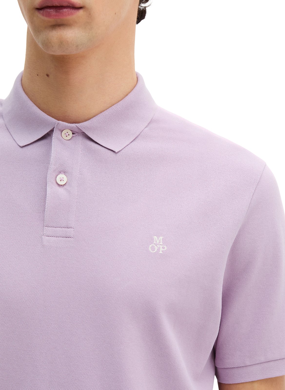 Polo droit en coton MARC O'POLO Violet