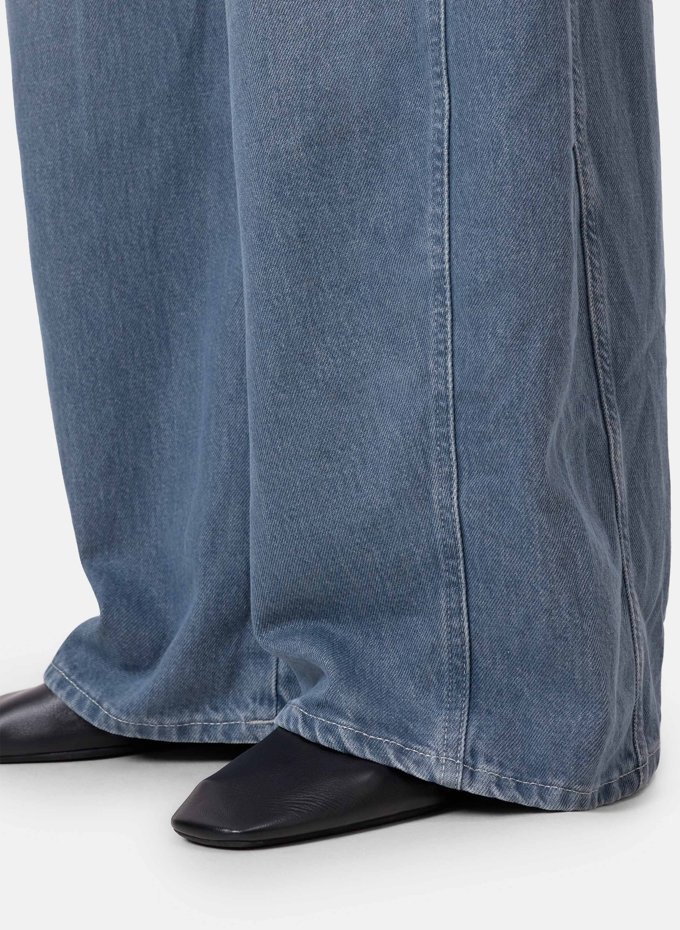 Wide-leg cotton jeans CLOSED Grey