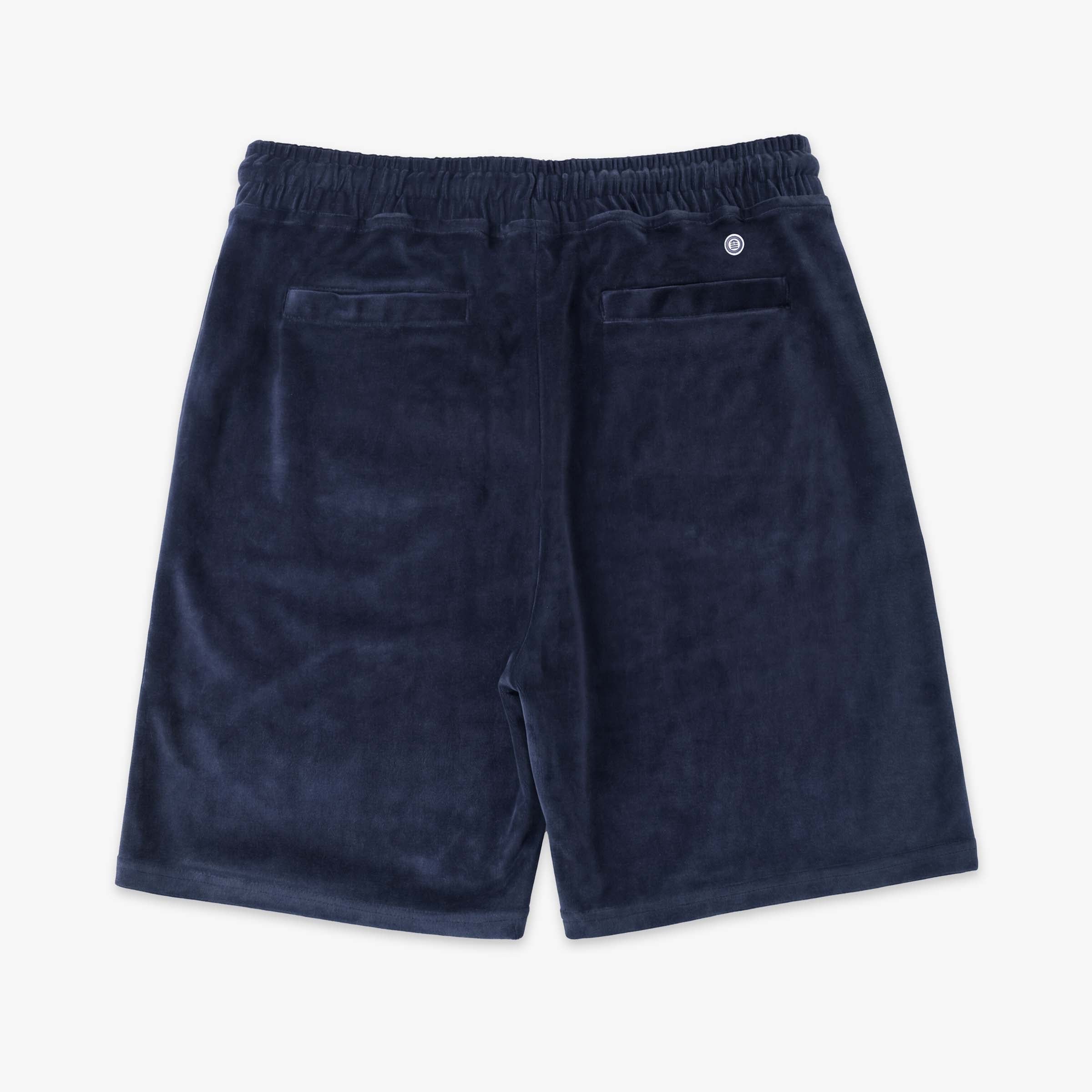 Bermuda en éponge avec taille élastiquée SERGE BLANCO Bleu