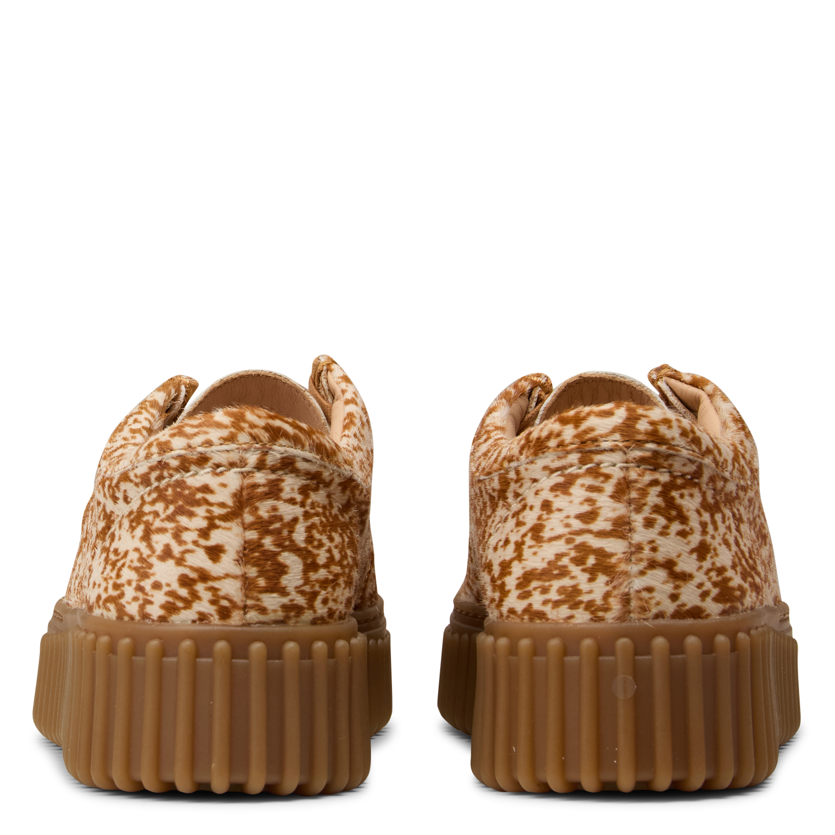 Mokassins mit Animalprint und Schnürung aus Leder CLARKS Braun