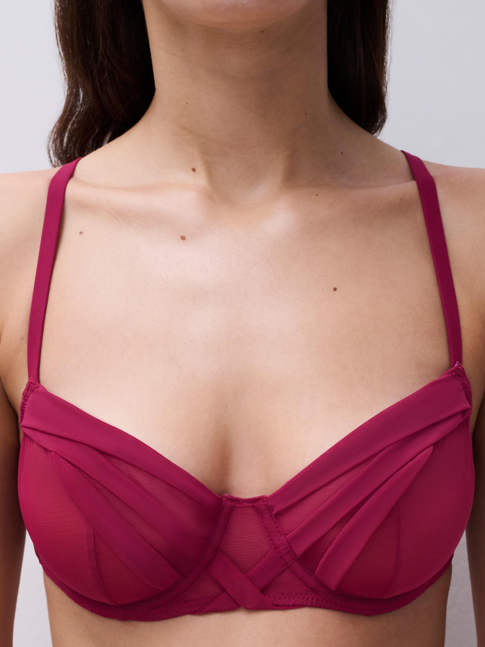 Demi-cup bra | Red CHANTELLE X Women