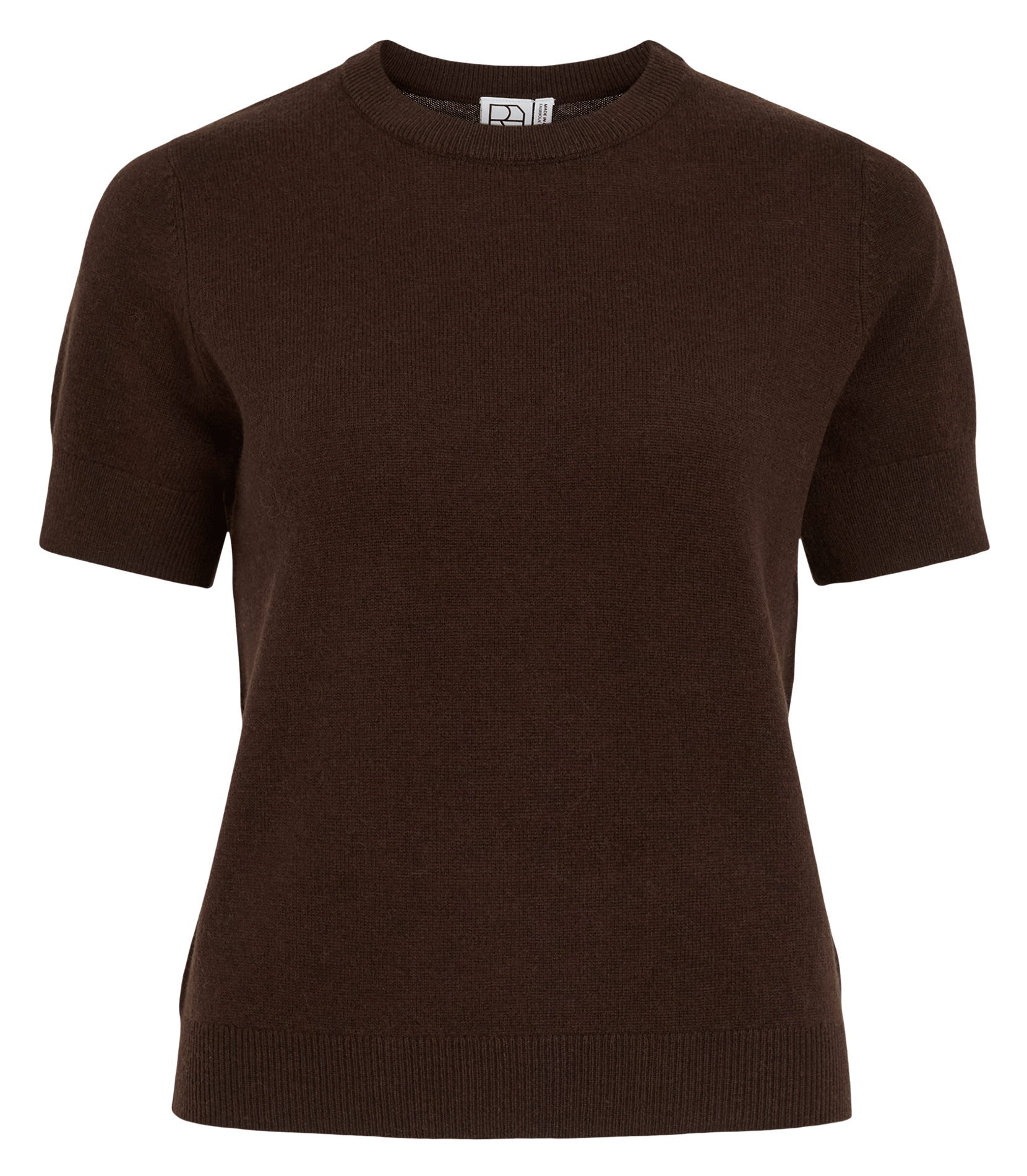 Wollen T-shirt met ronde hals ROUGE EDIT