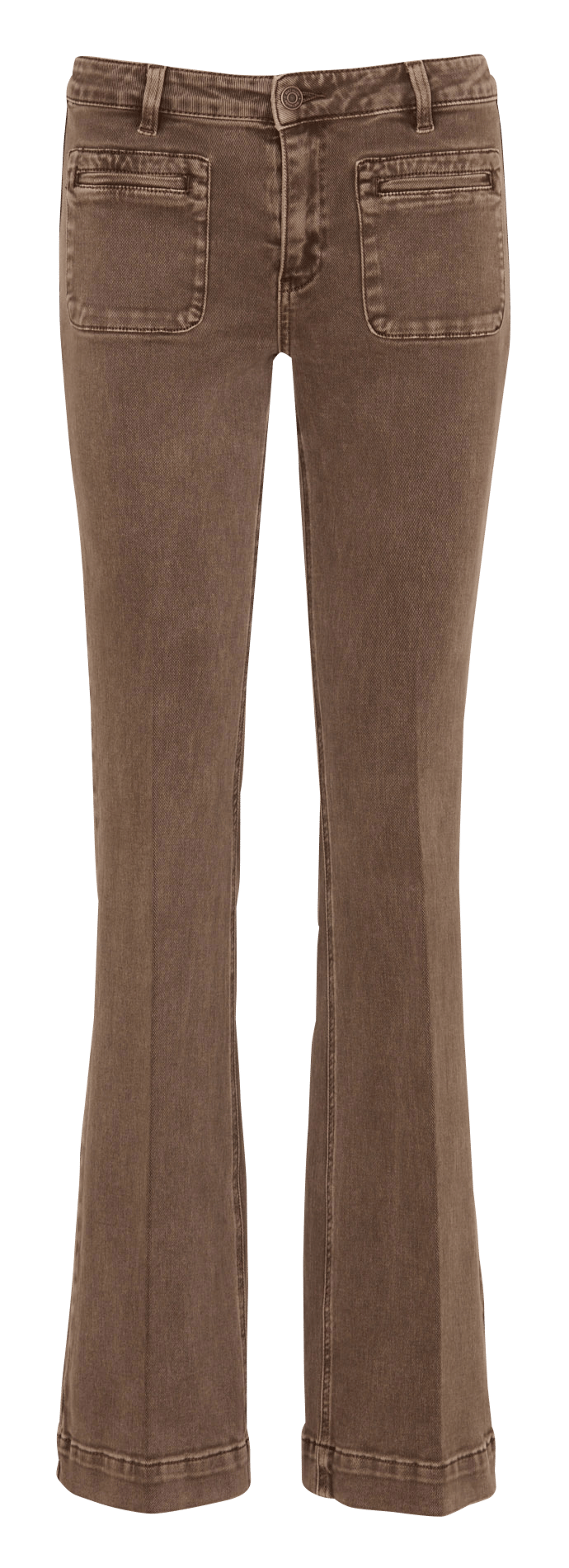Ausgestellte Jeans aus Baumwolle MKT Braun