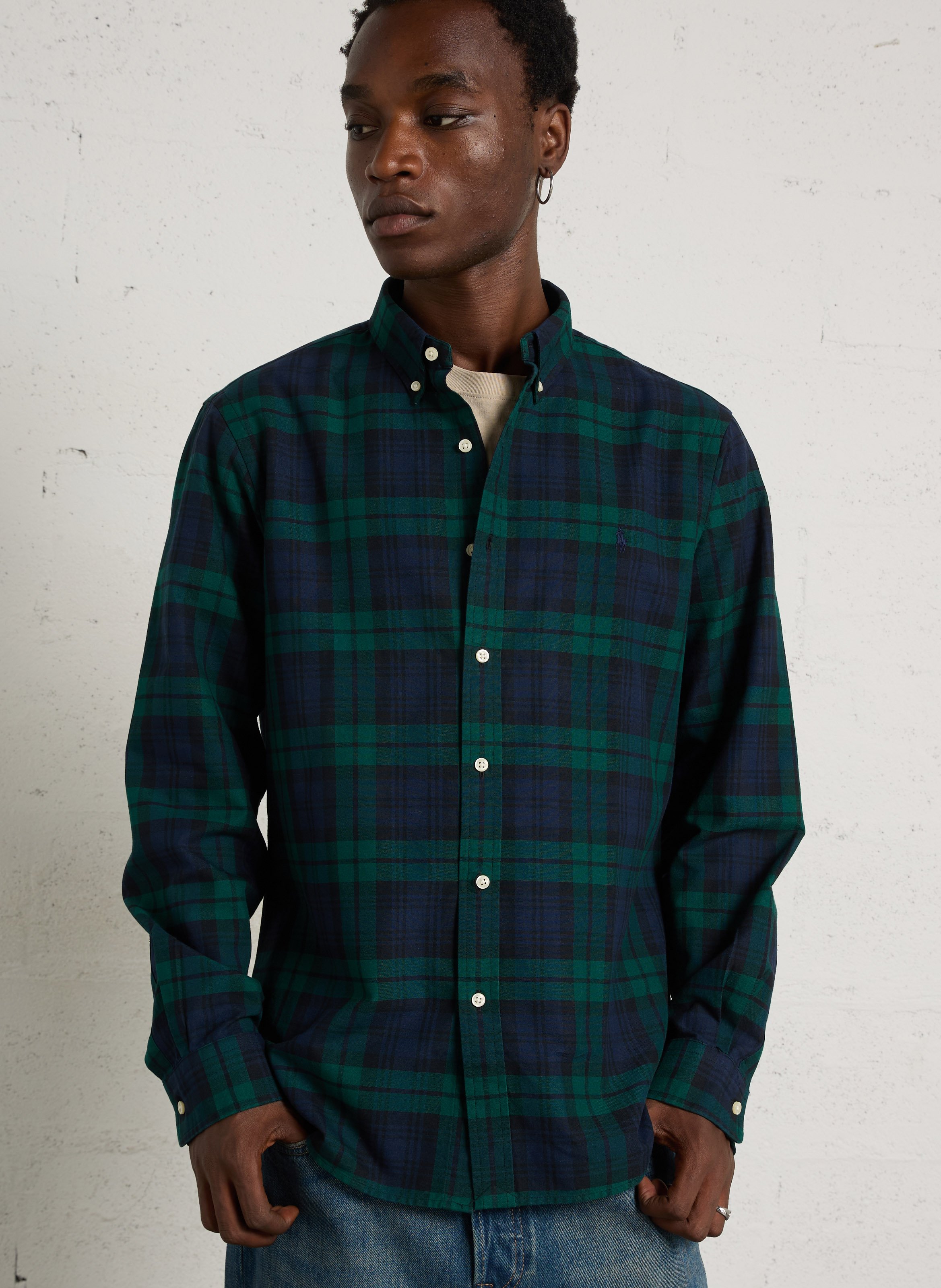 Gerade geschnittenes Karohemd POLO RALPH LAUREN Blau