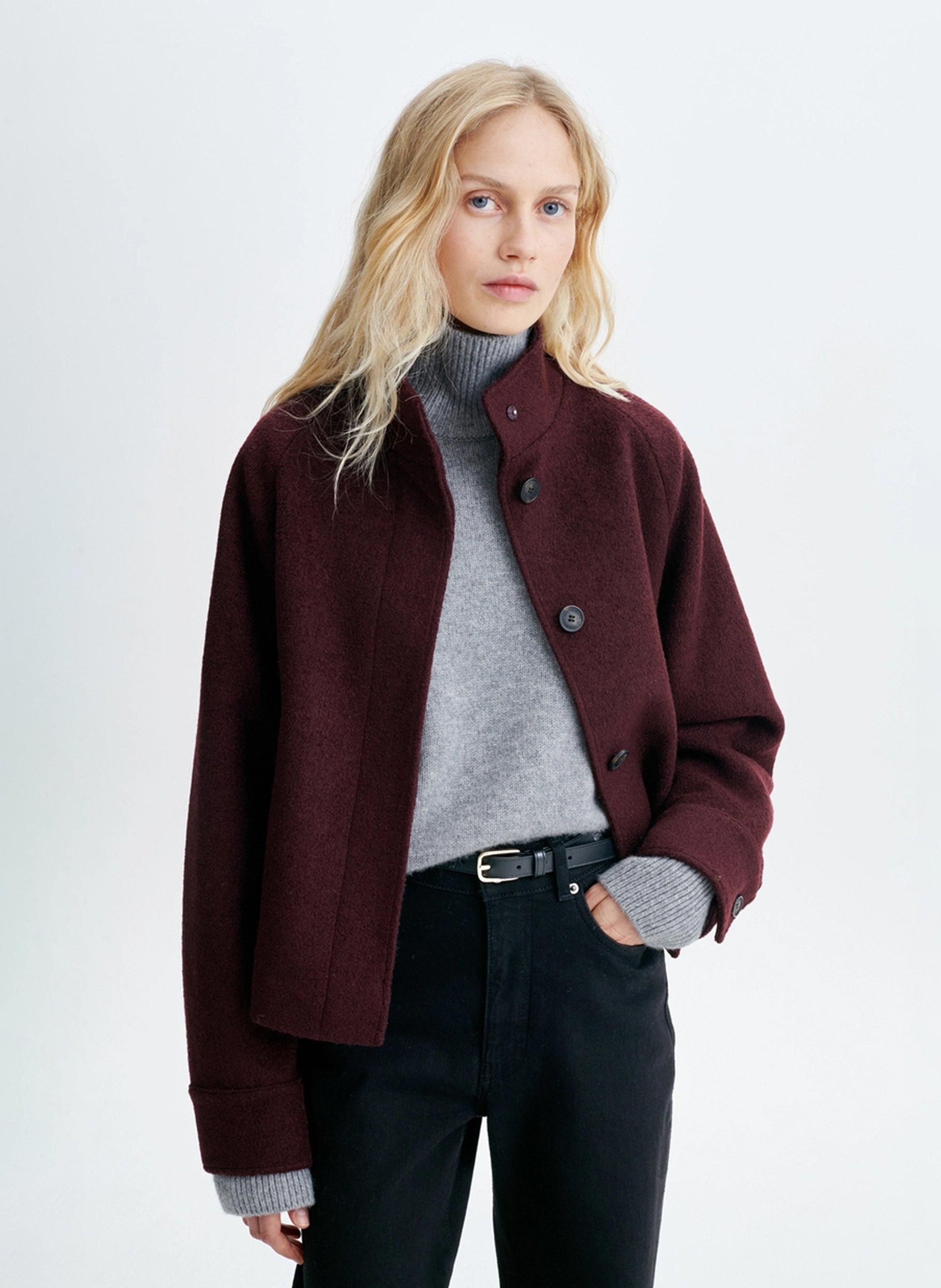 Veste droite col montant VANESSA BRUNO Rood