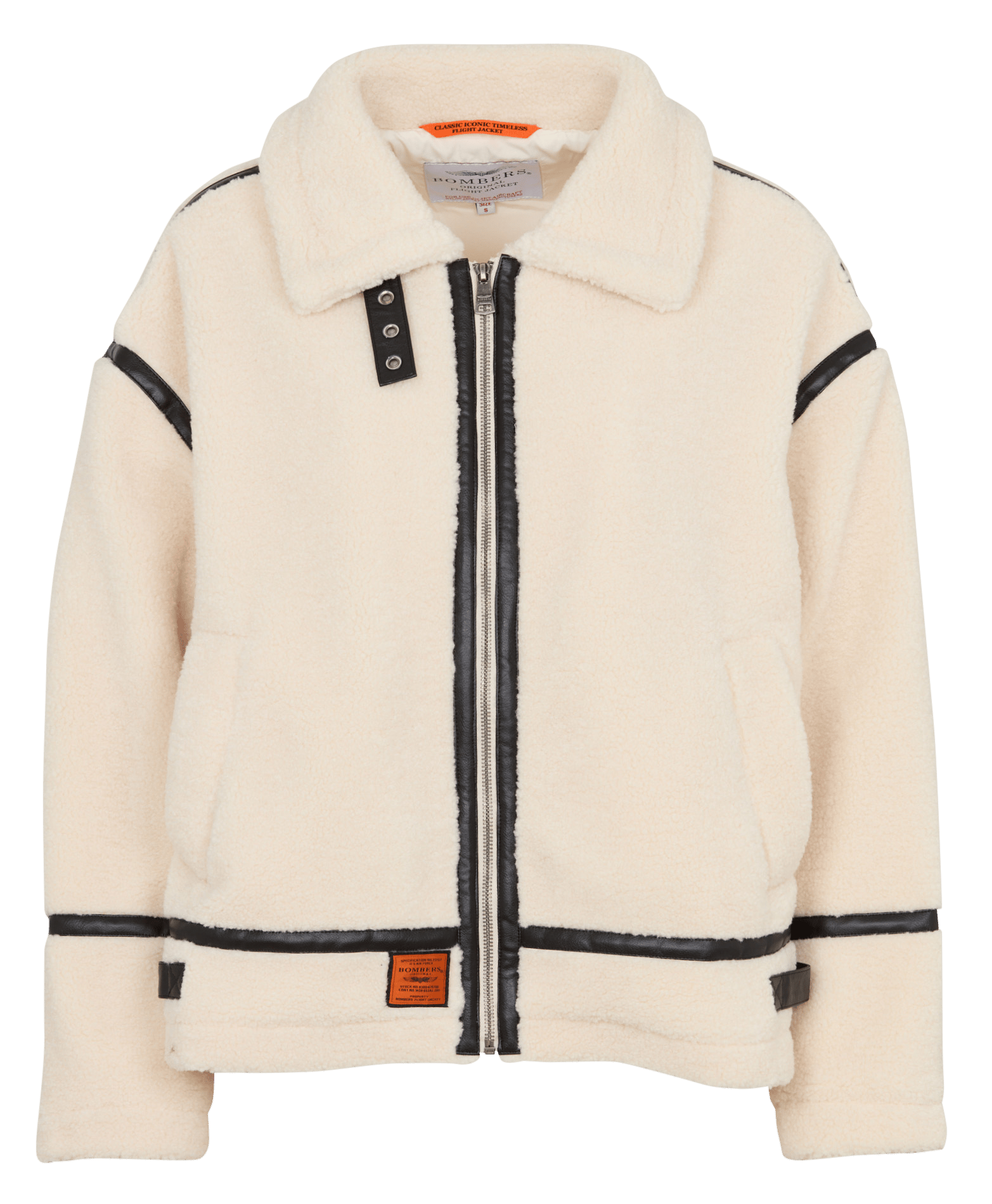 Donzig jack met klassieke kraag BOMBERS ORIGINAL Beige