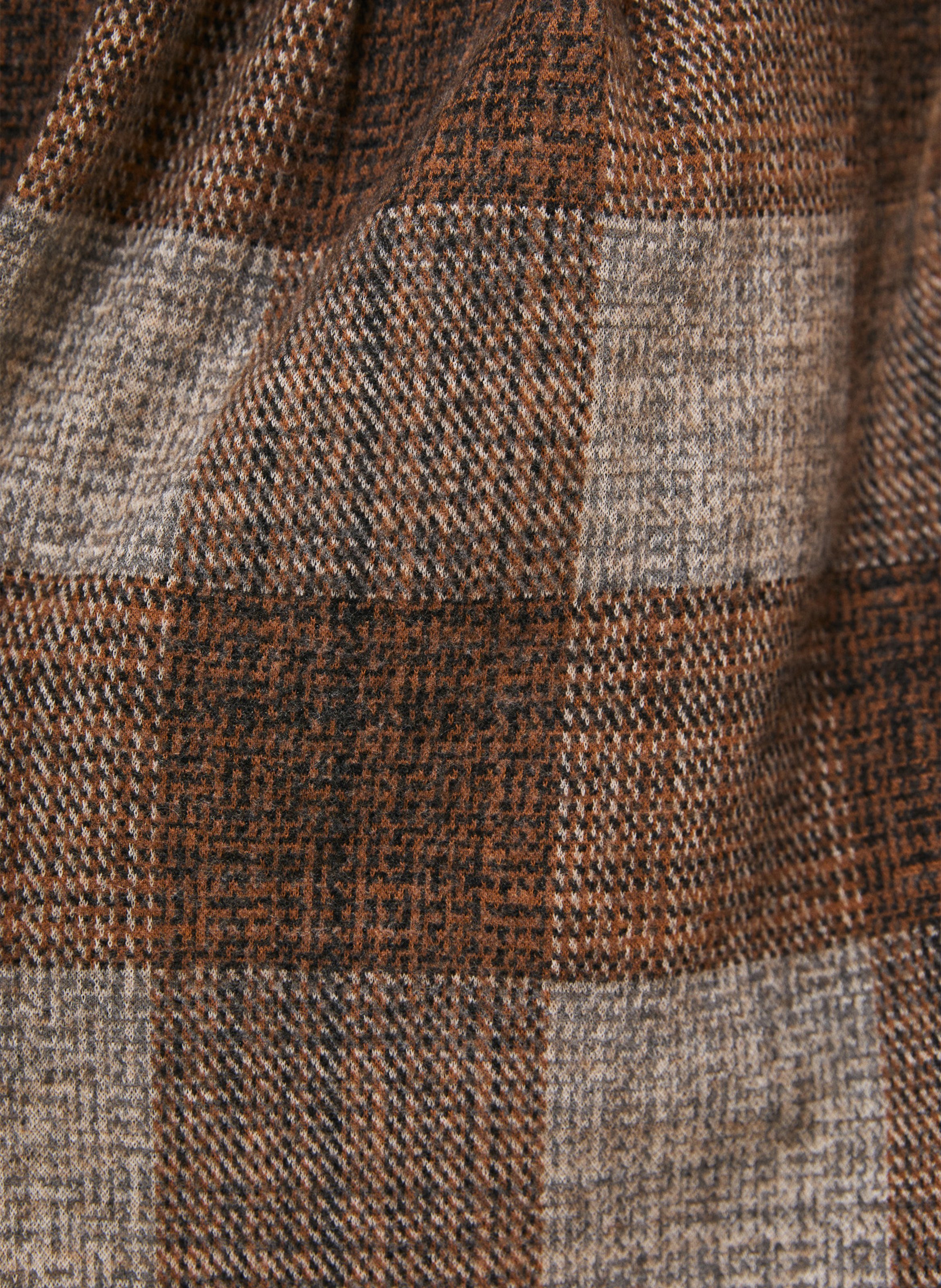 Wide-leg patterned pants HUMILITY Brown