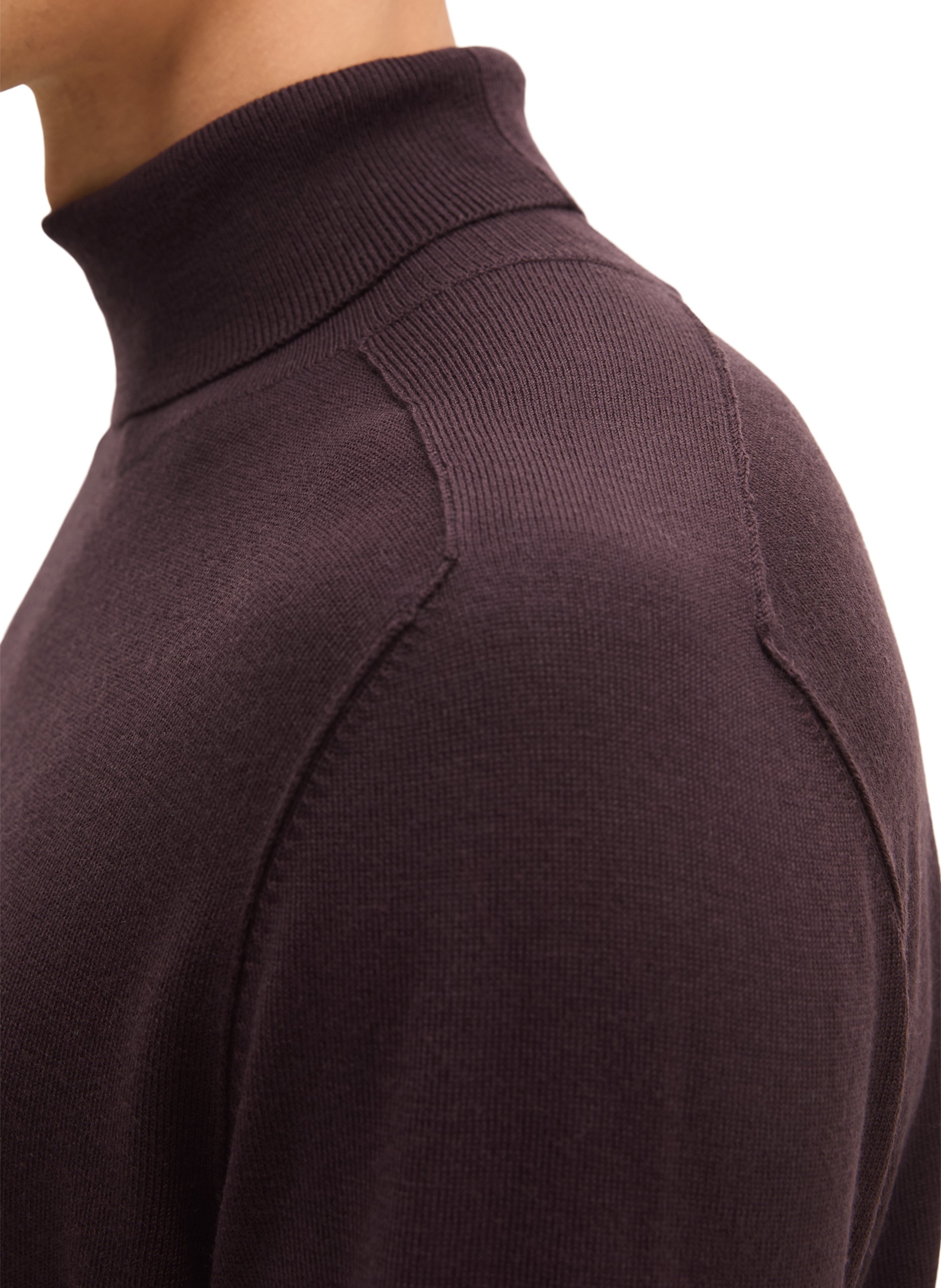 Wool turtleneck sweater MARC O'POLO Purple
