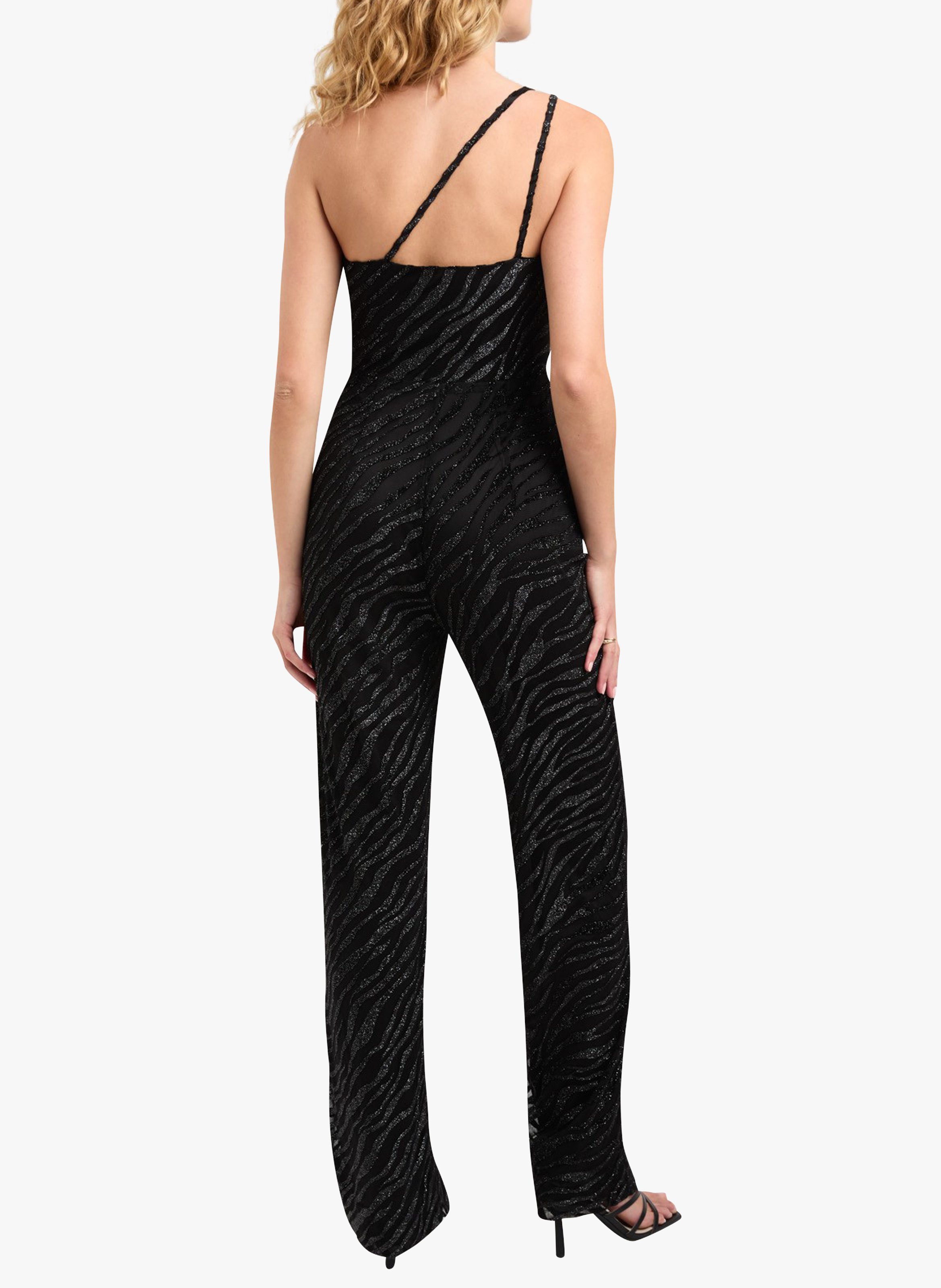 Textured Asymmetric Jumpsuit Noir Kookai Women Place des Tendances