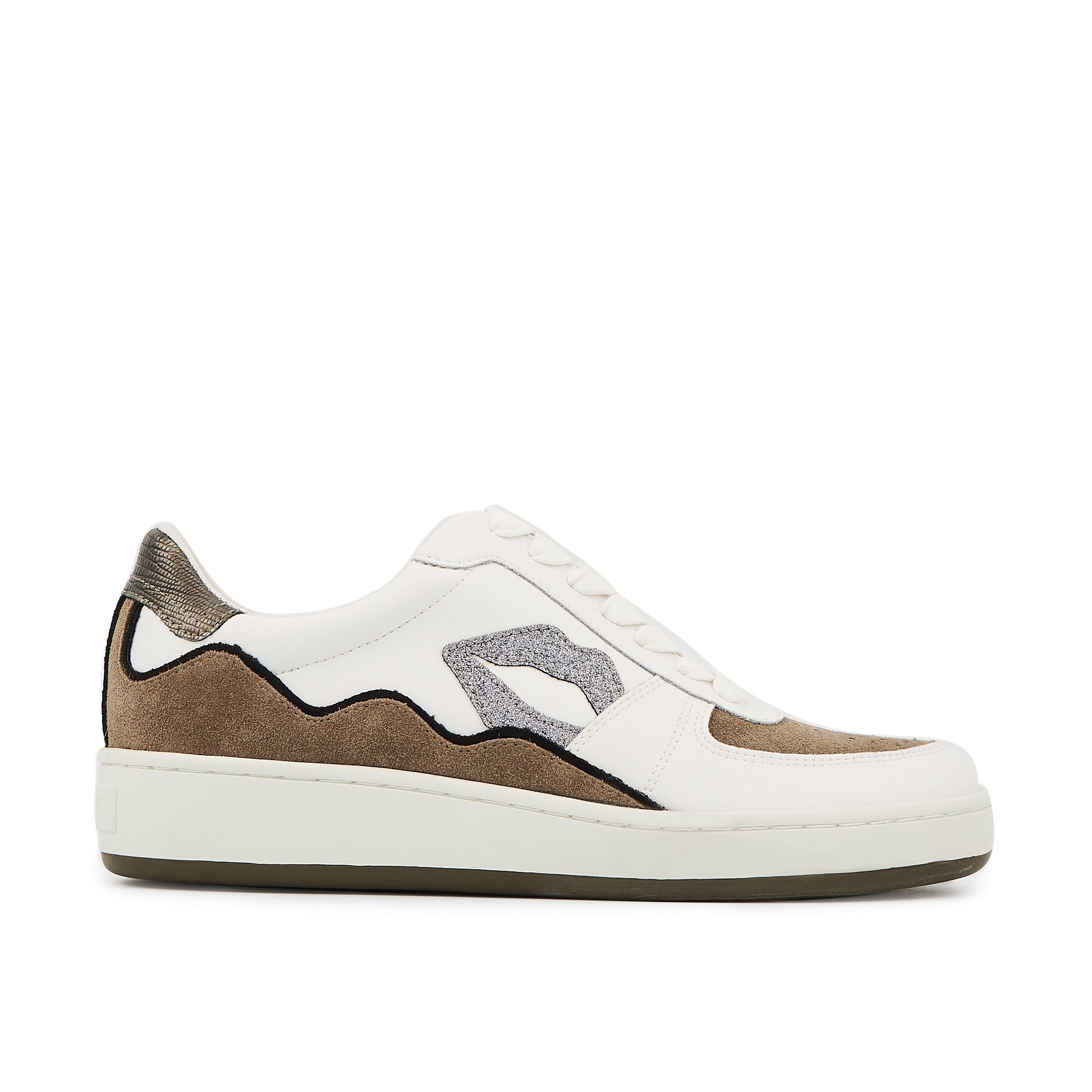 Leather sneakers BONS BAISERS PARIS Grey