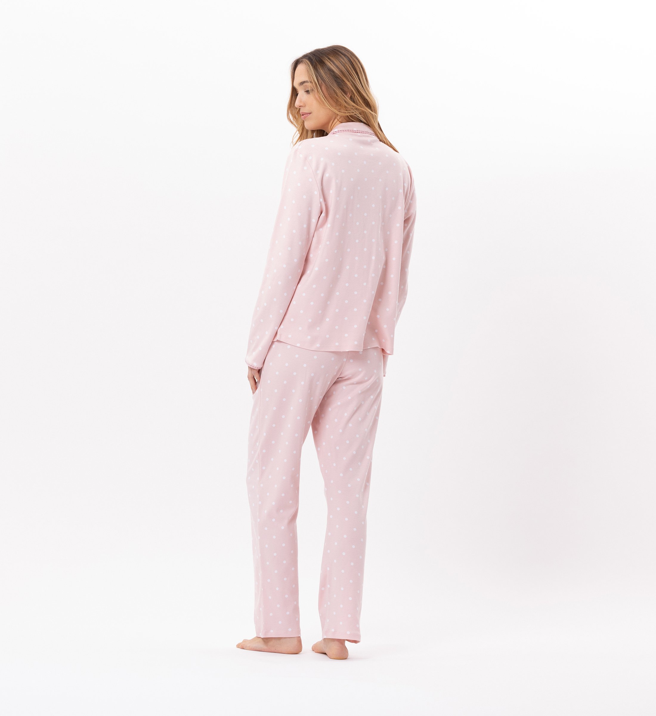 Buttoned cotton pajamas LE CHAT Pink