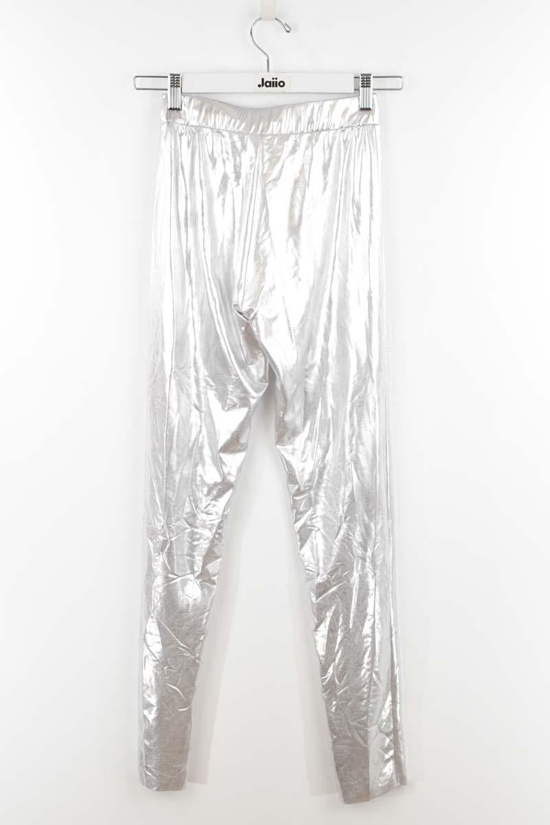 Pantalon slim argent MODETROTTER - Seconde Main Argent