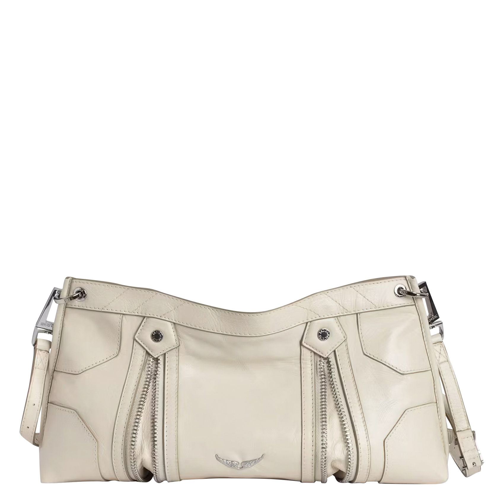 Patent leather shoulder bag ZADIG&VOLTAIRE White