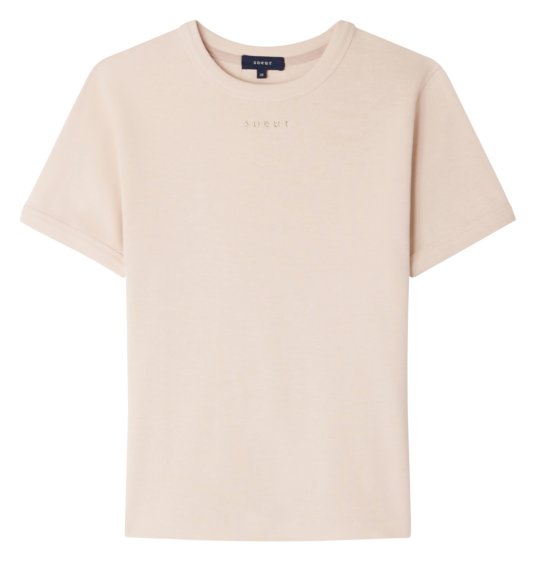 Tee-shirt ajusté en coton SOEUR Rose