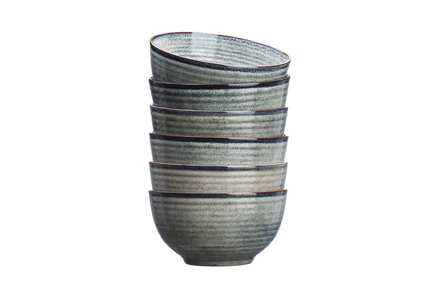 Bol zen ø14cm - 6 pièces - natural BJORN Gris