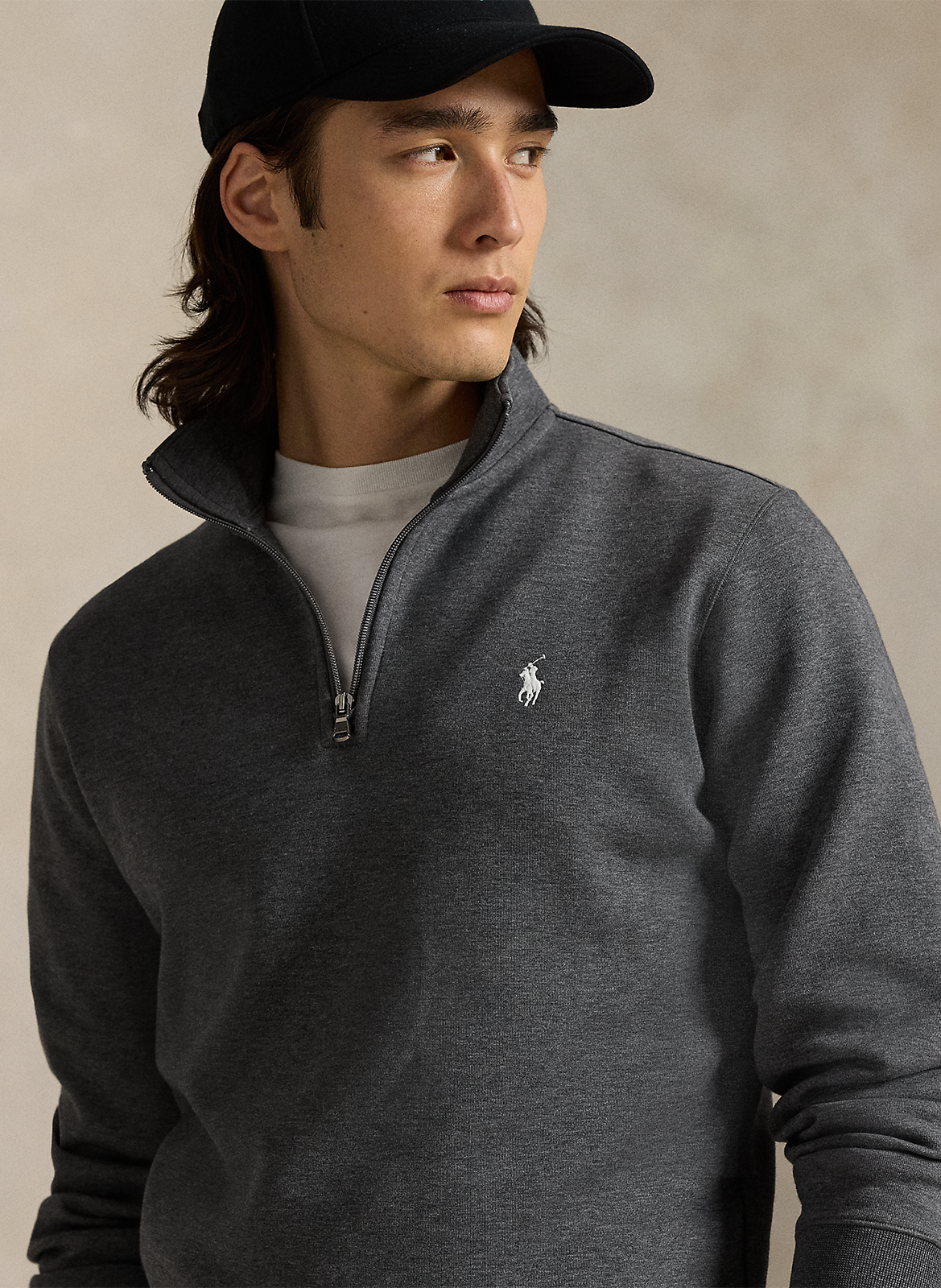 Sweater met opstaande kraag - katoenblend POLO RALPH LAUREN Grijs