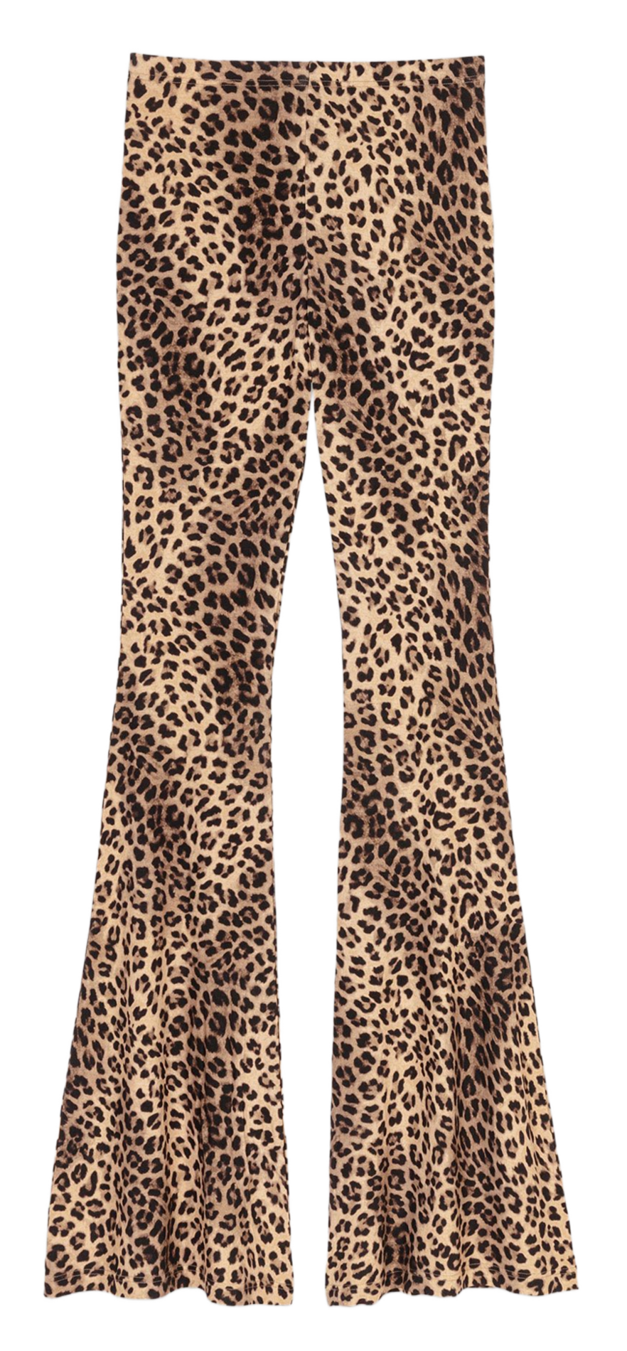 Flared Leopard Print Leggings MAJE Brown