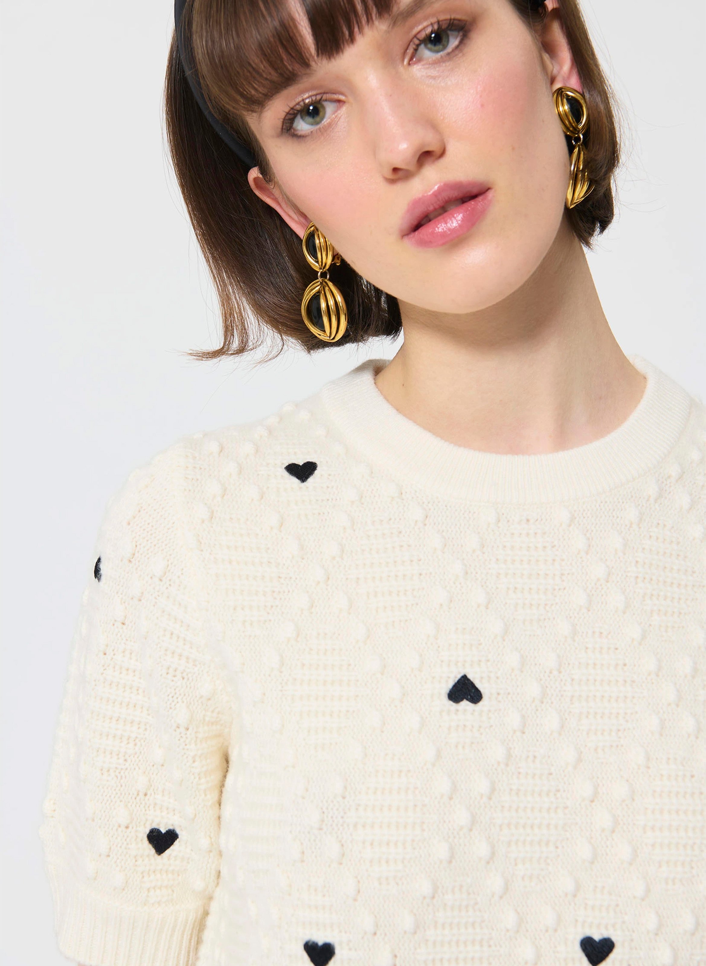 Maglione a girocollo in lana TARA JARMON Beige