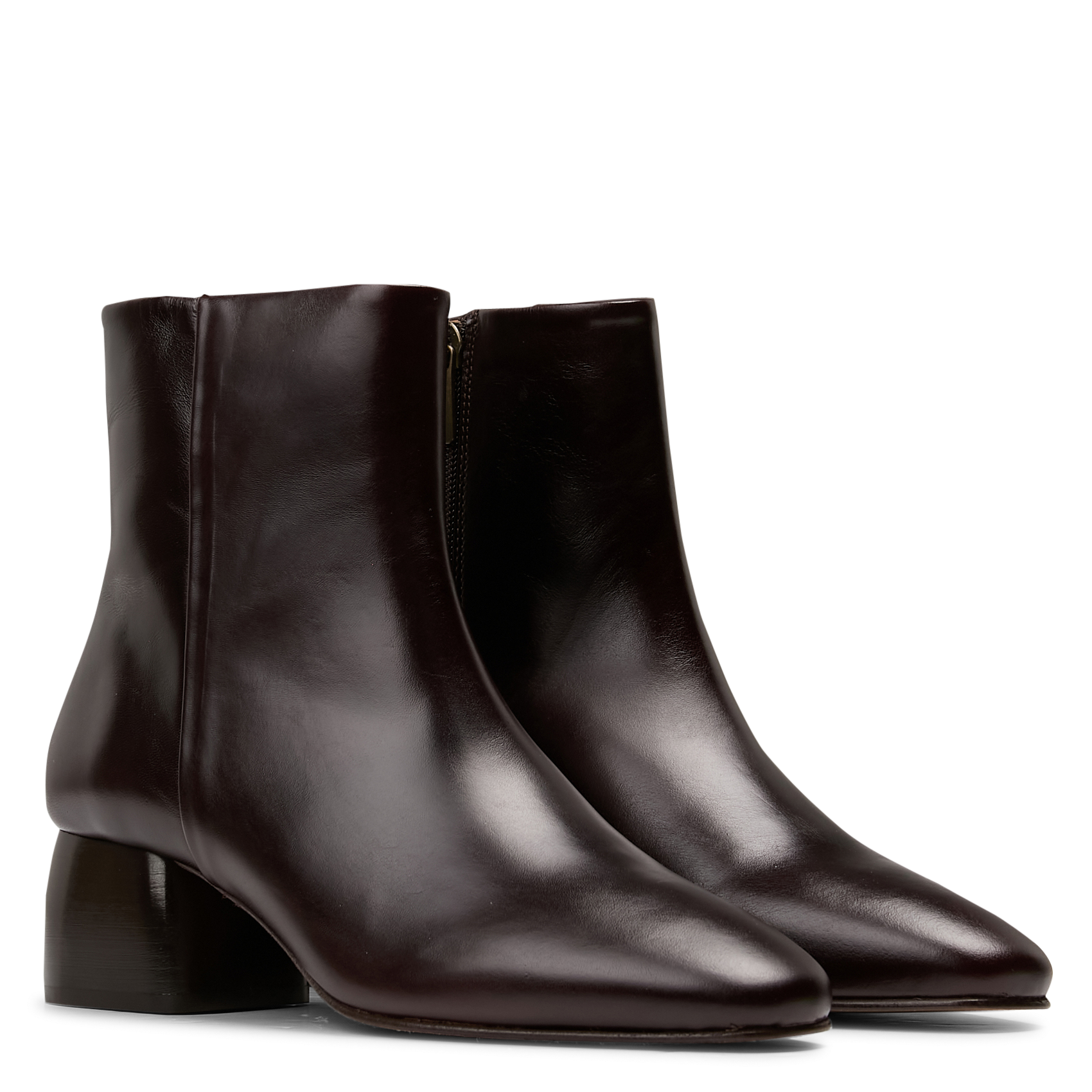 Bottines à talons en cuir BOBBIES Marron