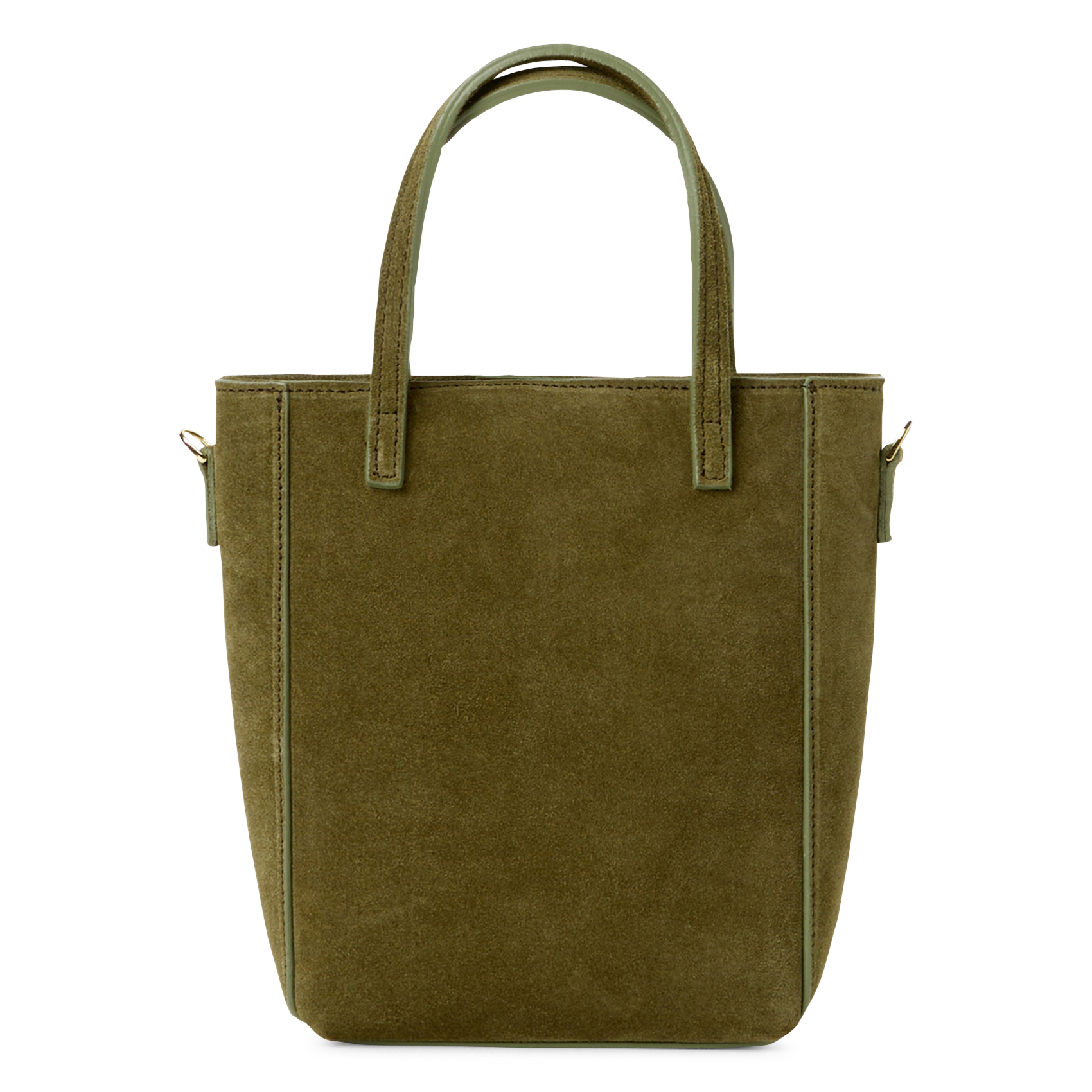 Mini leather tote bag SAISON 1865 Khaki