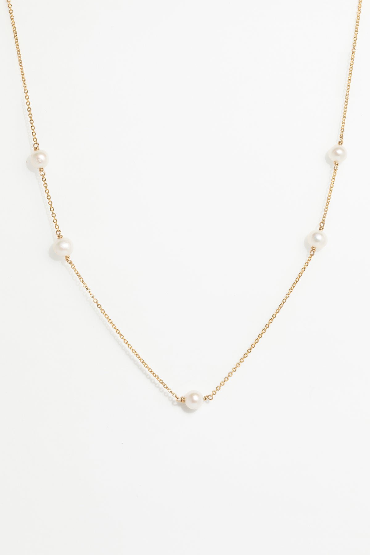 Pearl sun necklace bracelet YAY Golden