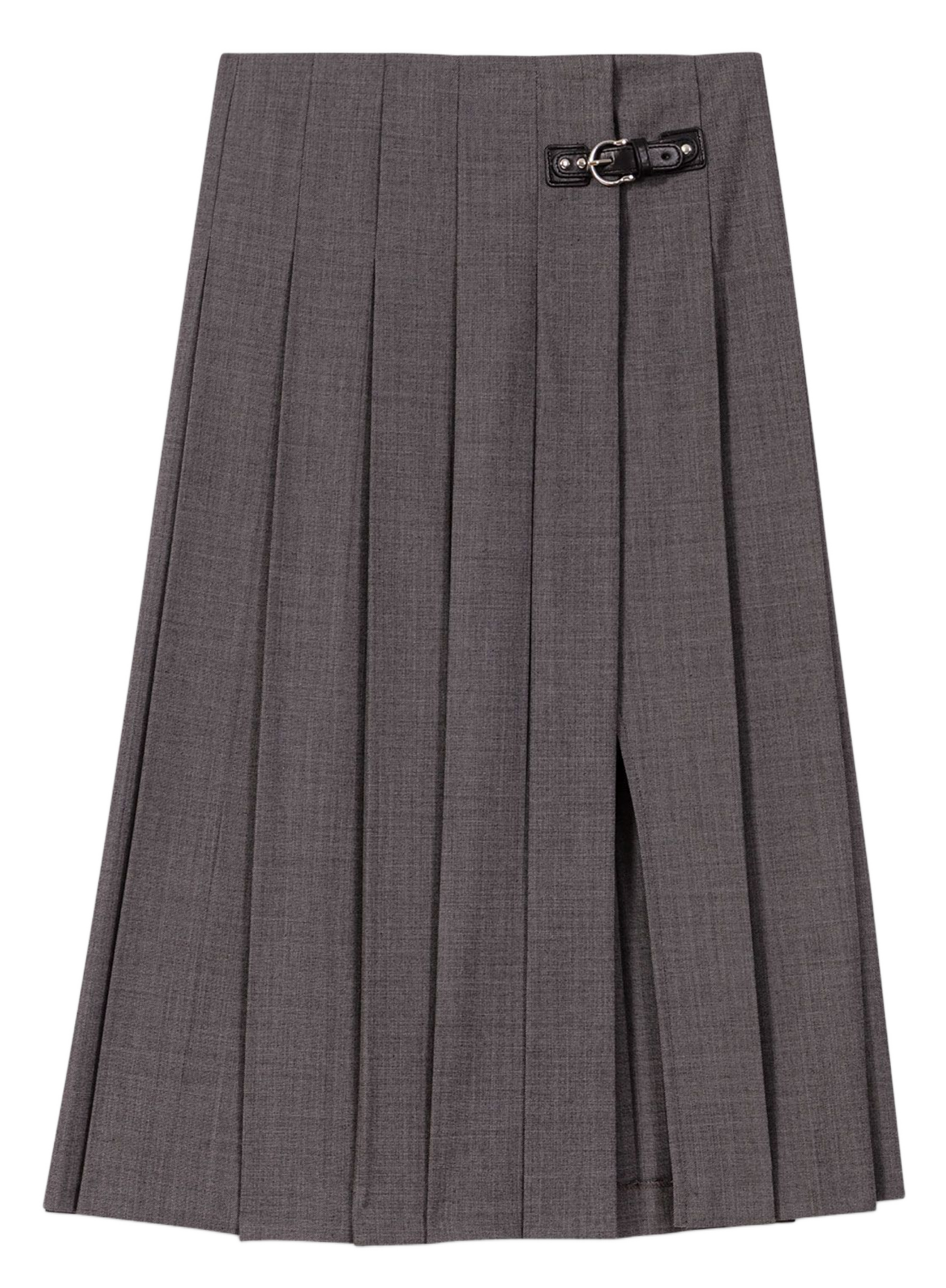 Halflange jurk met plooien en tie-dye-print MAJE Grijs