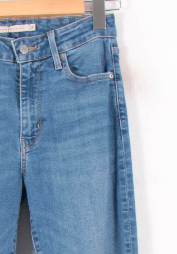 Cropped slim jeans with studs LEVI'S - Seconde main Blue