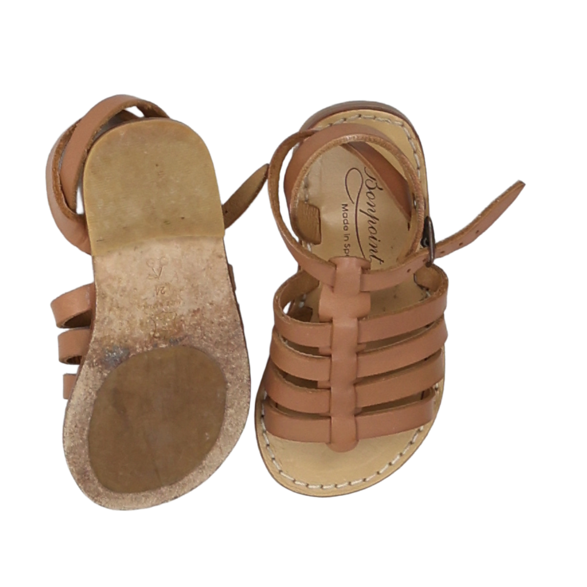 Brown baby sandals - 24 BONPOINT - Seconde Main Brown
