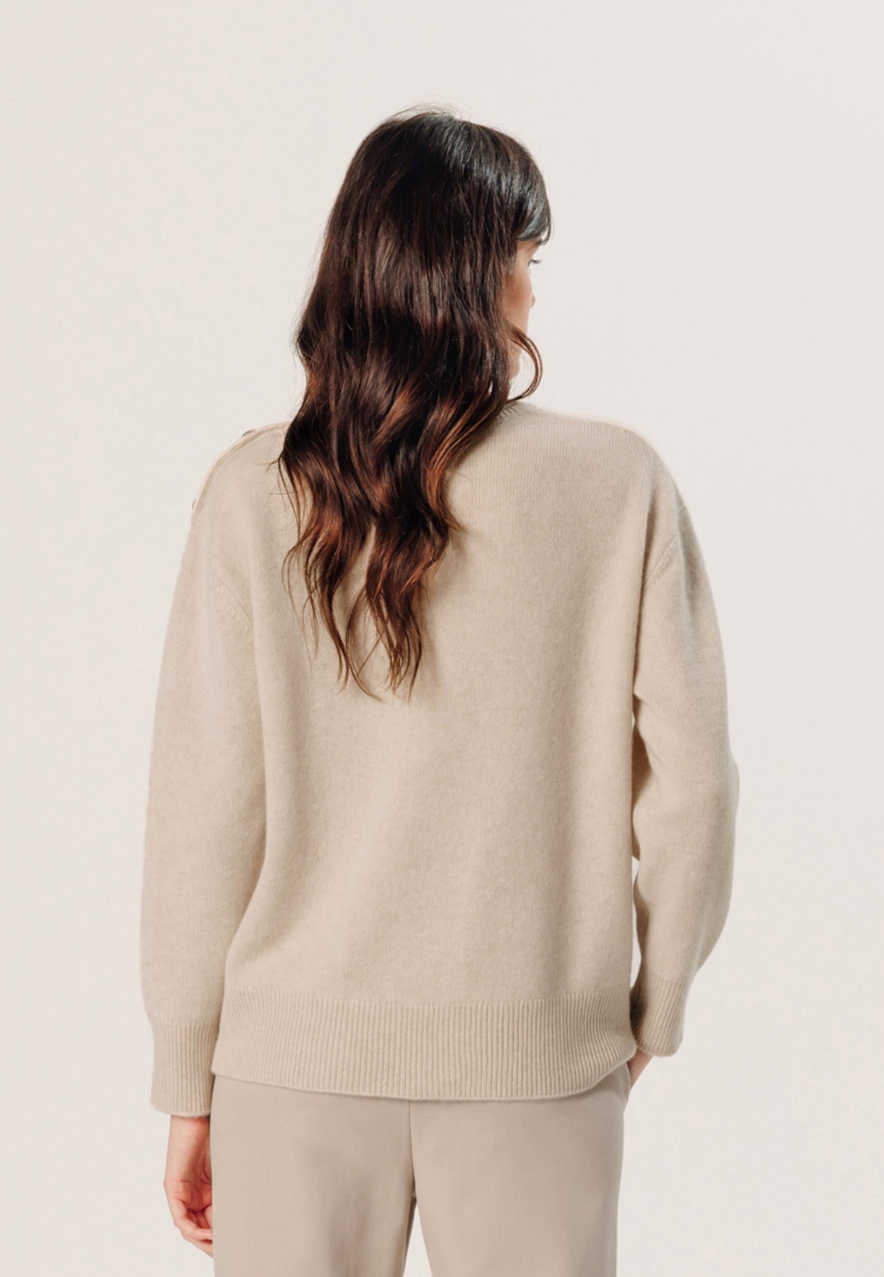 Oversized cashmere sweater RODIER White