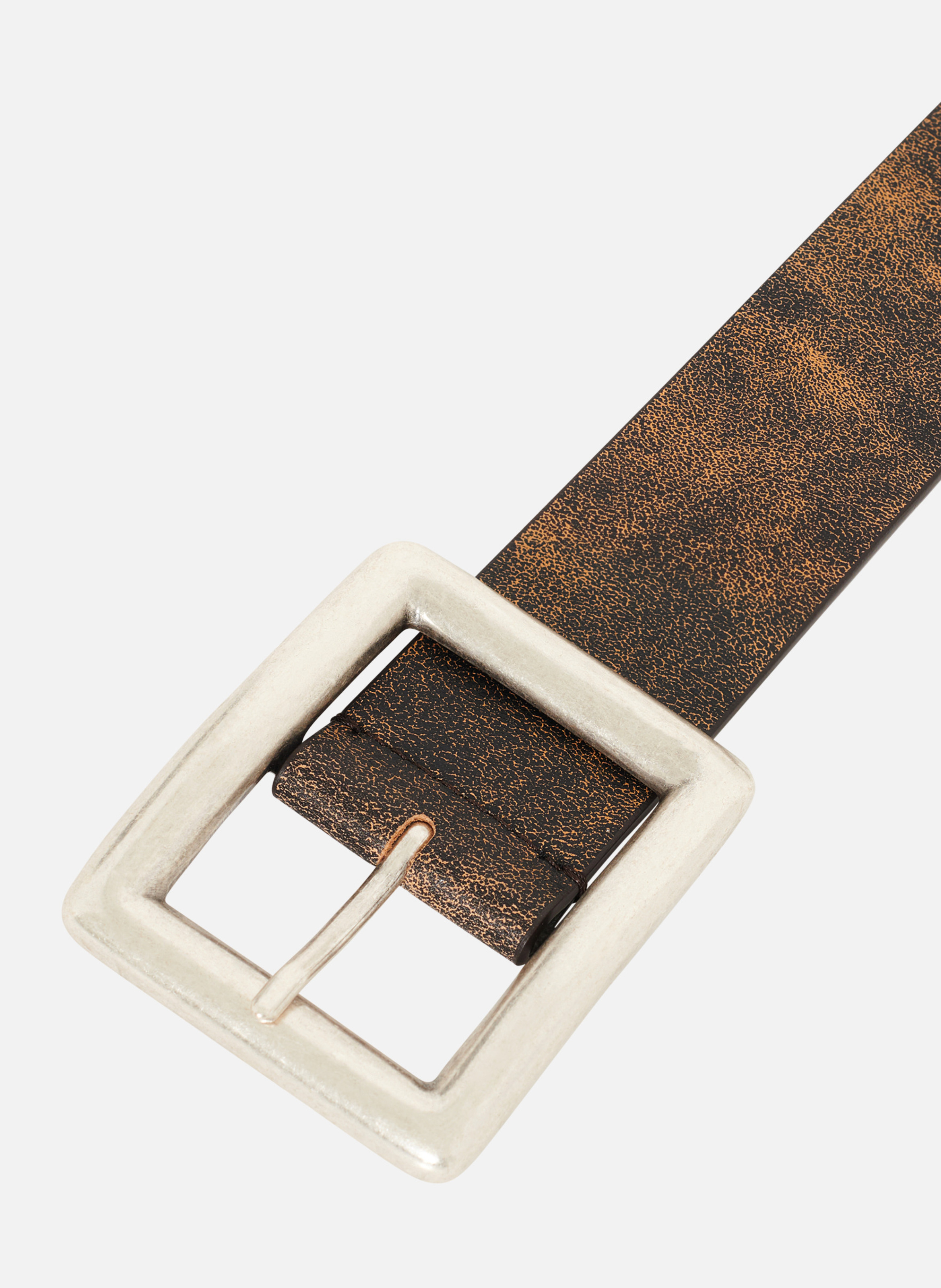 Vintage effect belt THE KOOPLES Brown