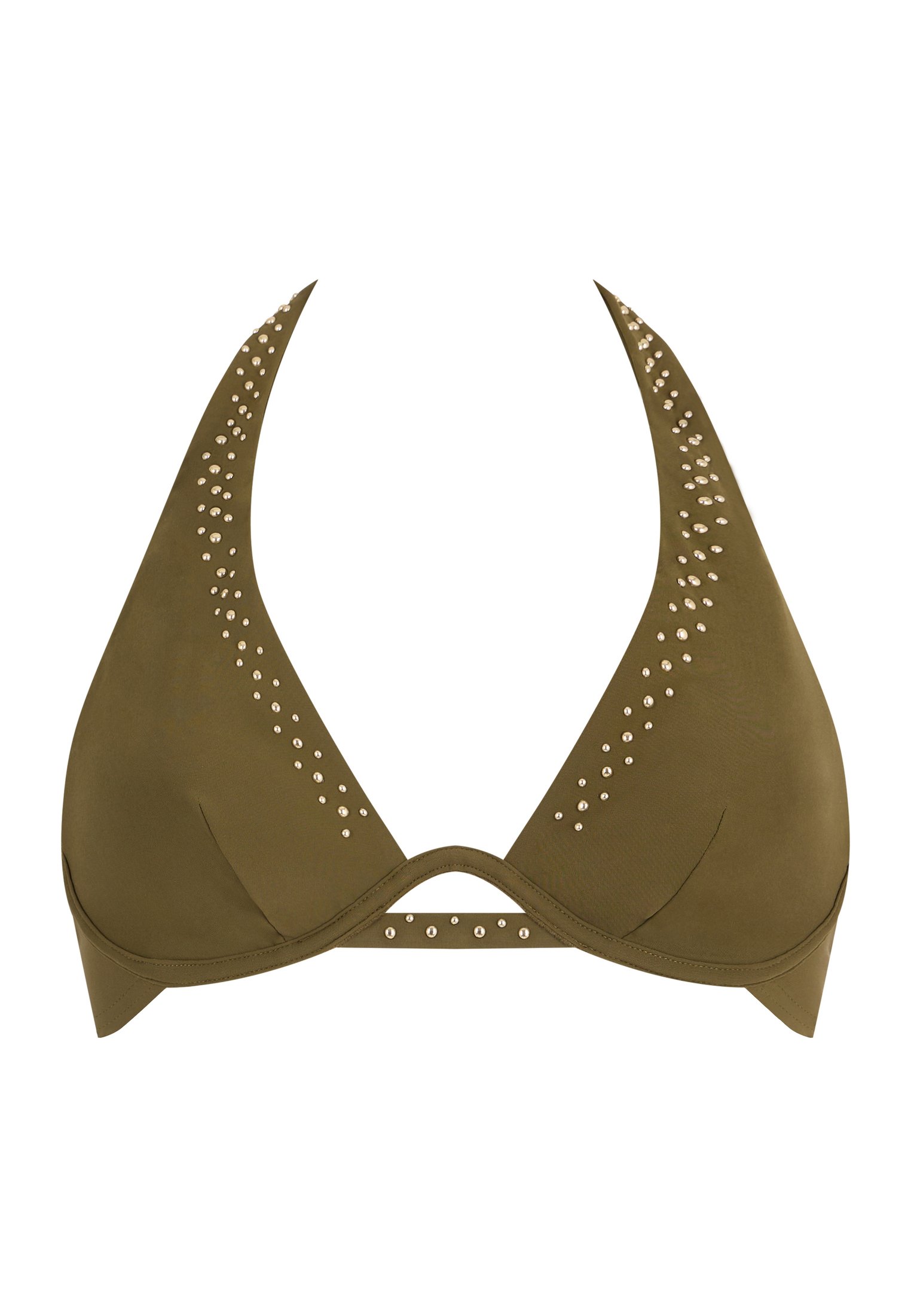 Triangle swimsuit top with single underwire AUBADE Green