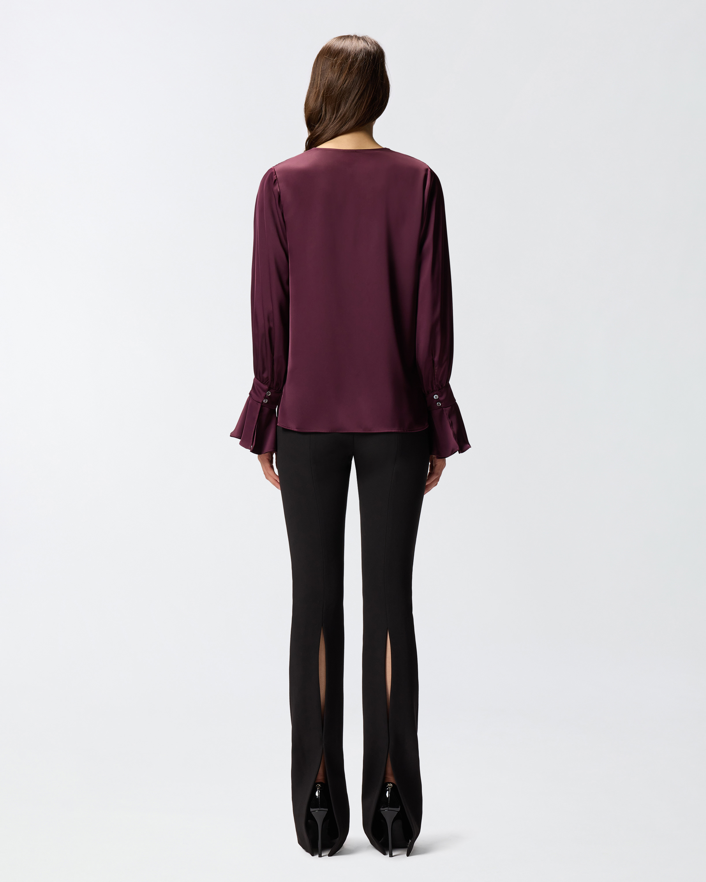 Flowy satin blouse PINKO Multicolored