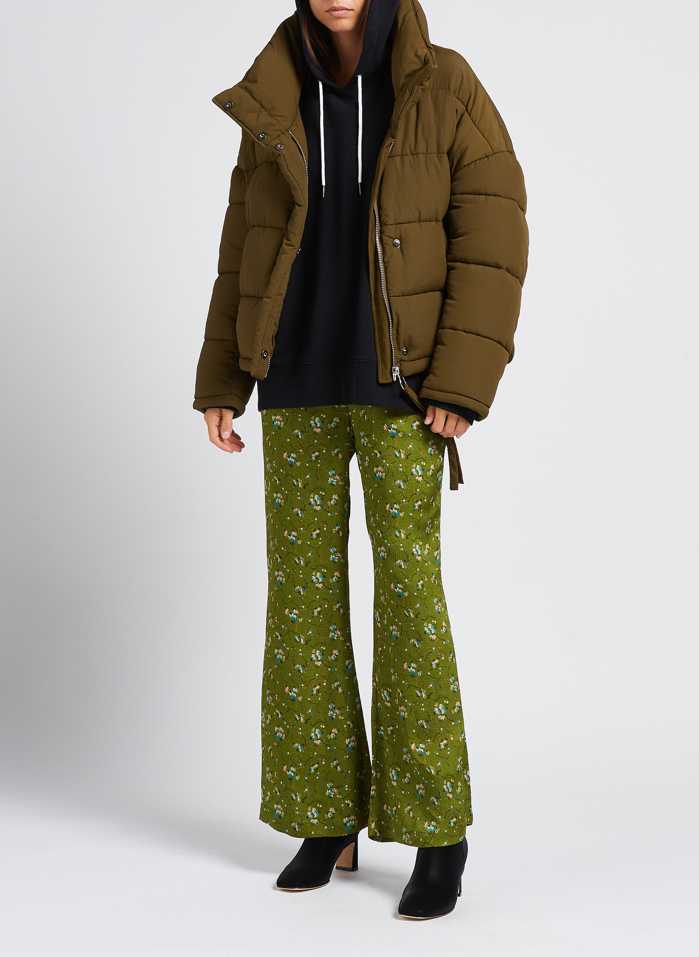 Doudoune oversize col montant  OOF Kaki