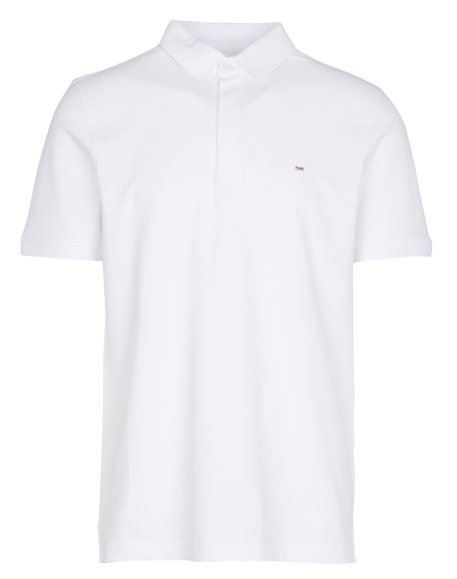 Slim-fit embroidered stretch cotton polo shirt EDEN PARK White
