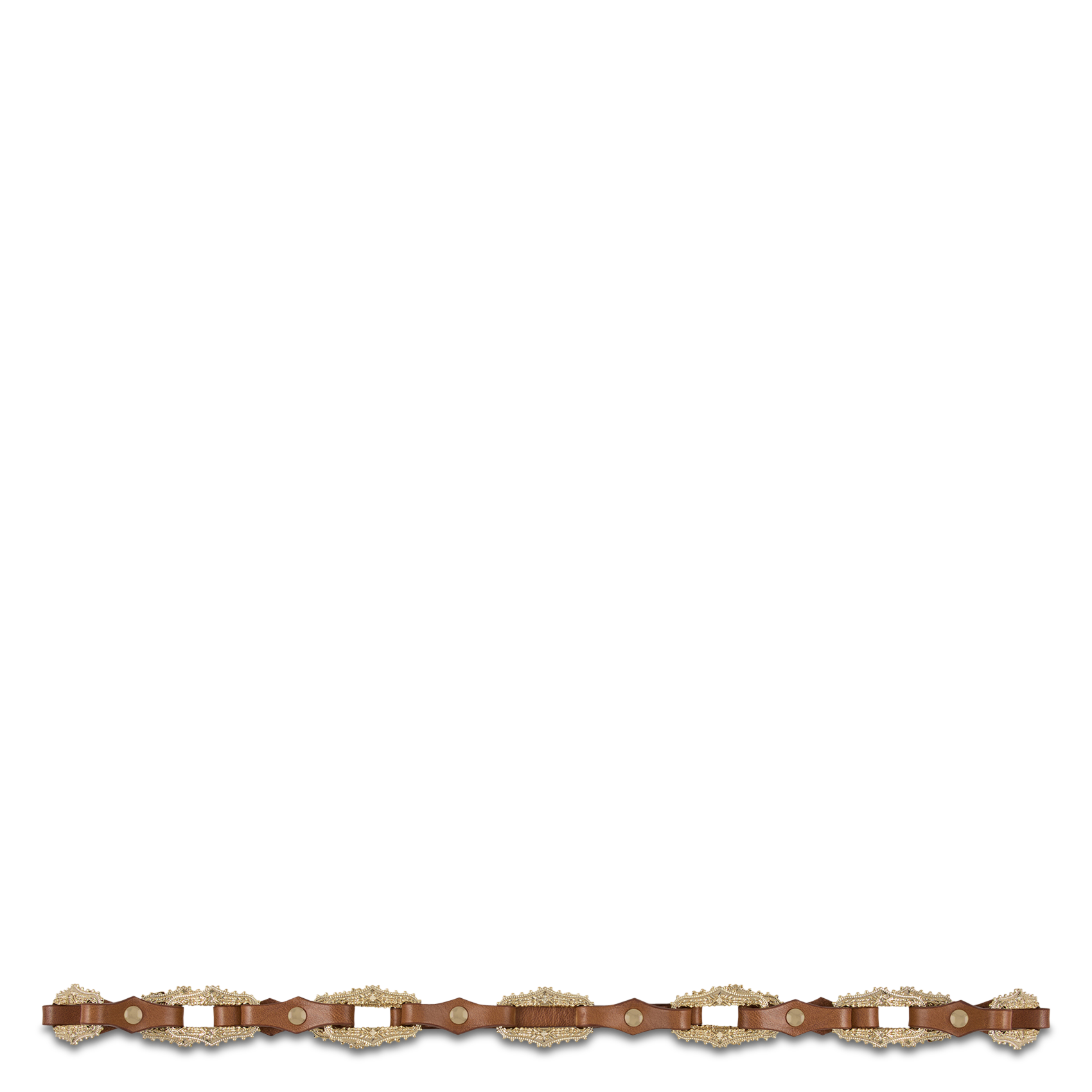 Leren ceintuur met gesp BA&SH Bruin