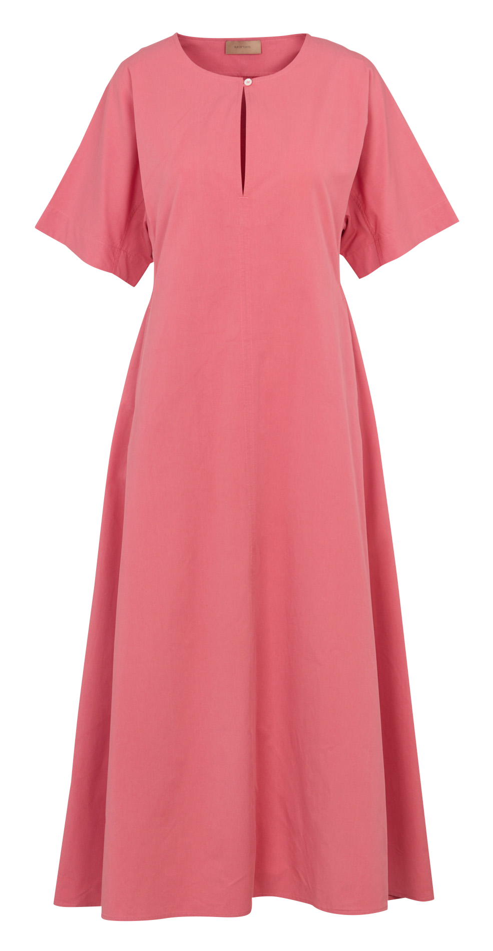 <em>Langes lockeres Kleid in Uni</em> RUE DE TOKYO Rot