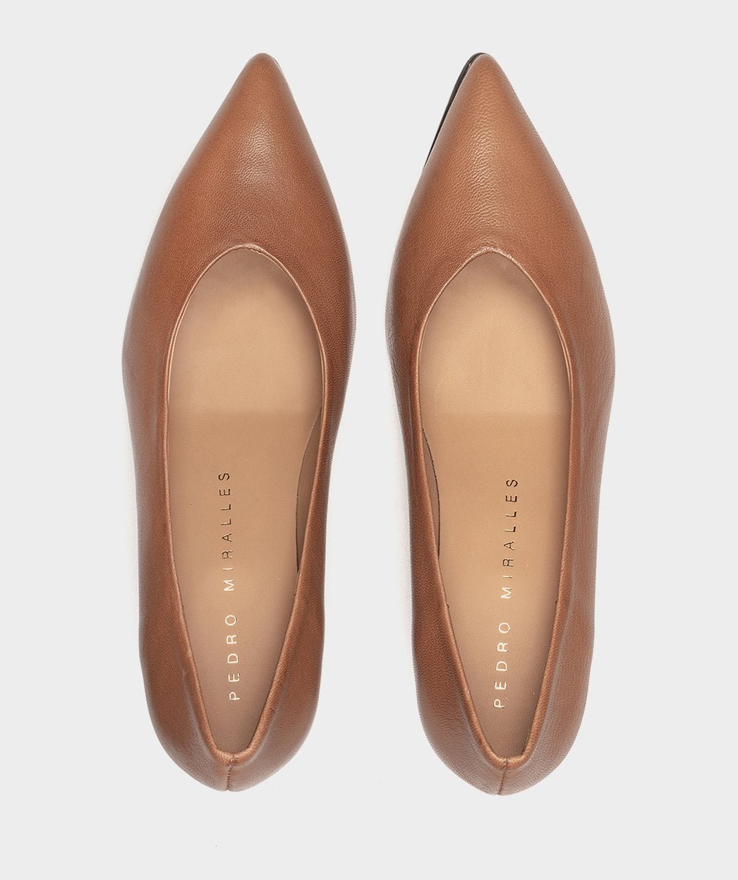 High-heeled brown leather shoe PEDRO MIRALLES Brown