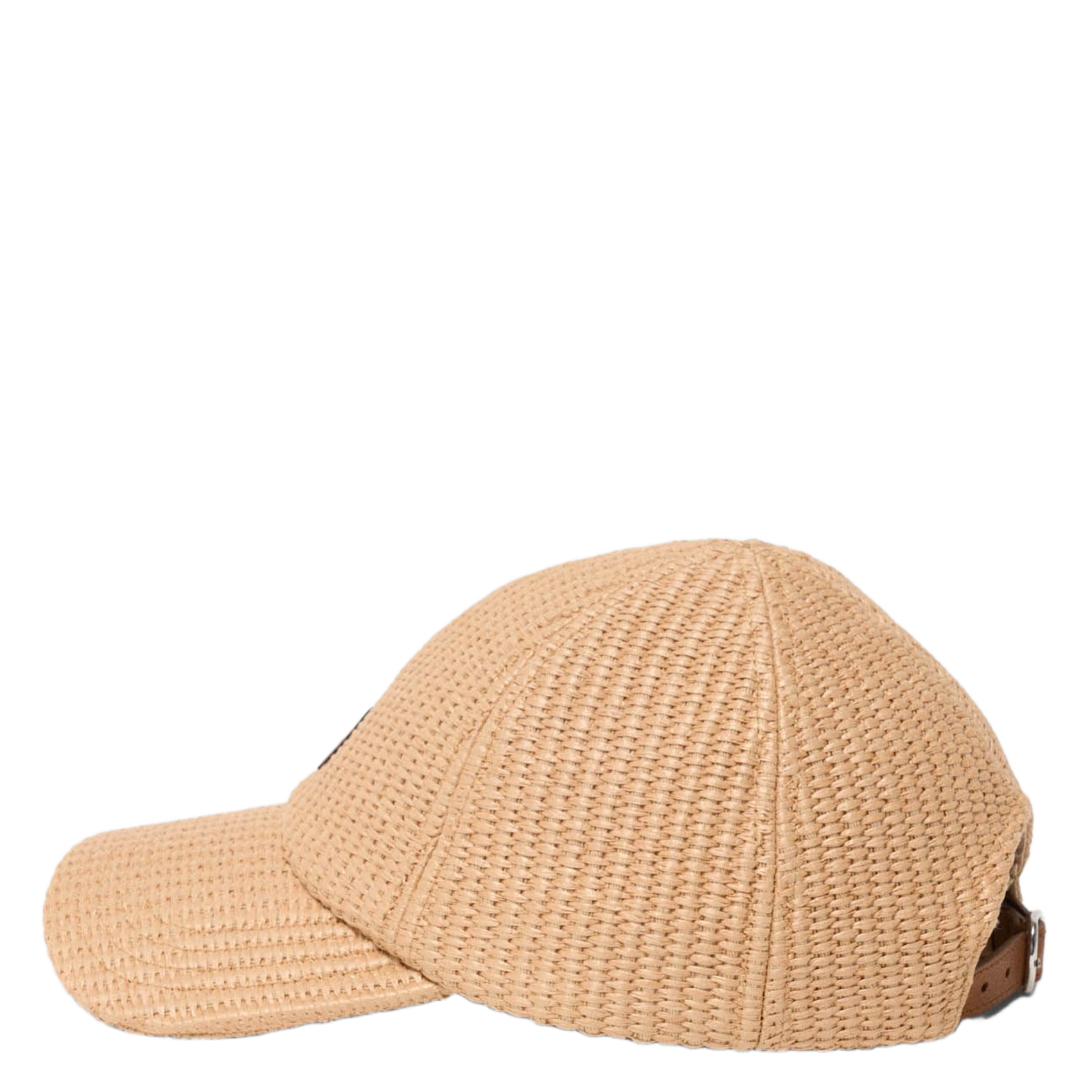 Gewebte Raphia-Kappe mit Logo MAJE Beige