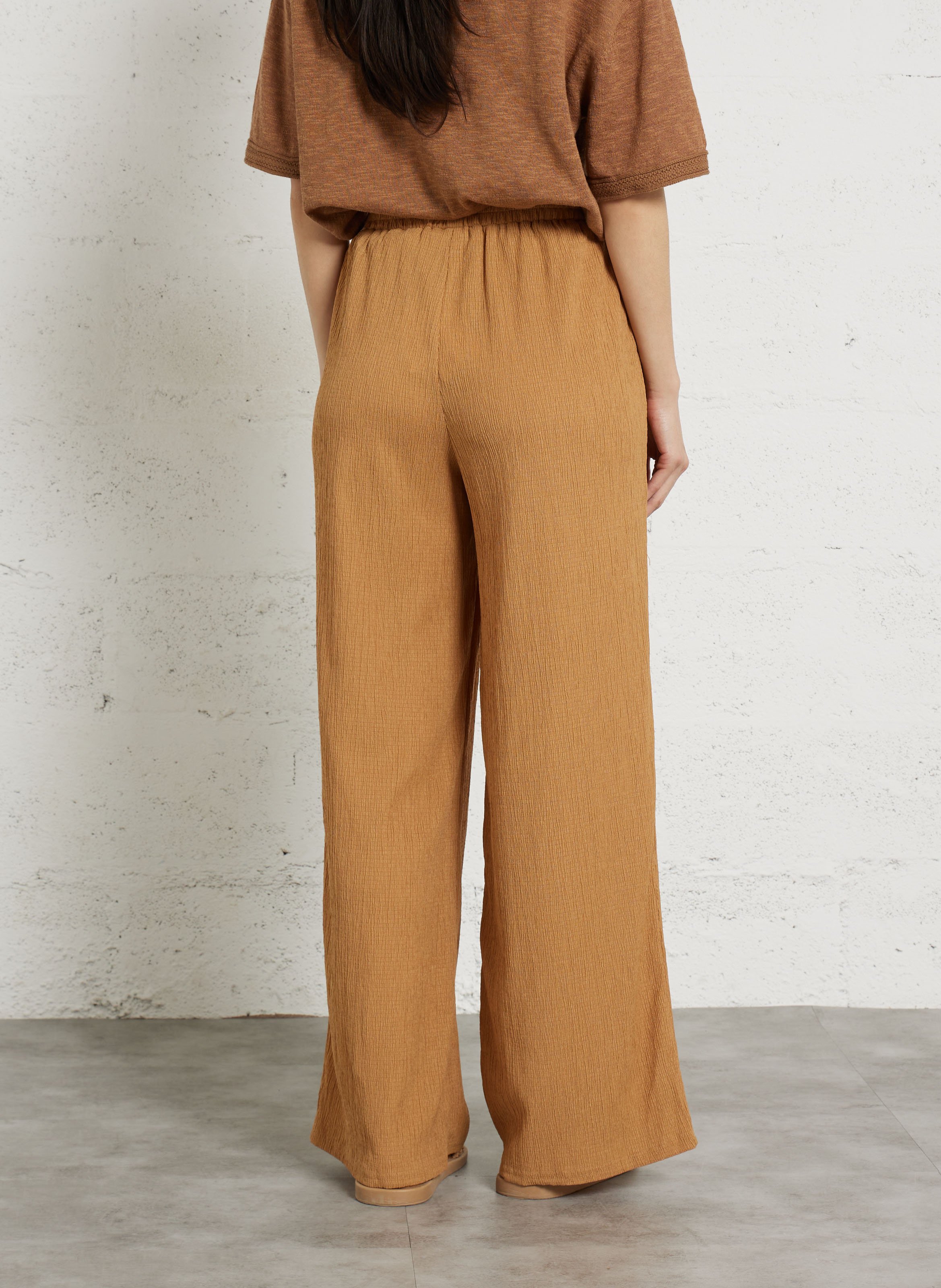 Pantalon large LA PETITE ETOILE Marron