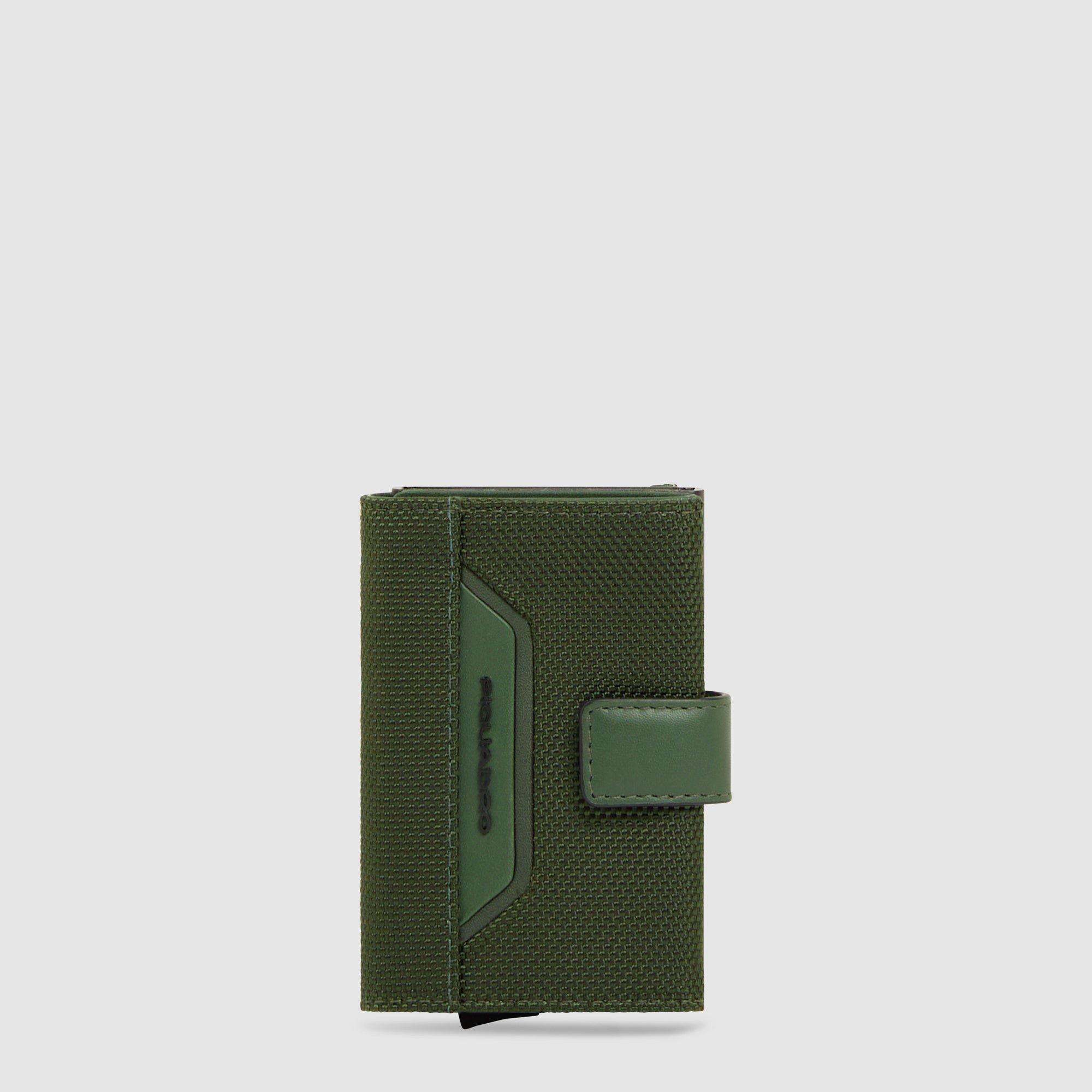Automatic pop-up cardholder PIQUADRO Green