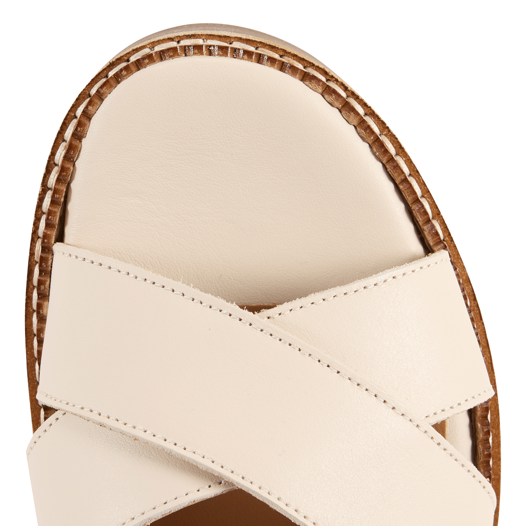 Fabia leather wedge sandals MELLOW YELLOW Beige