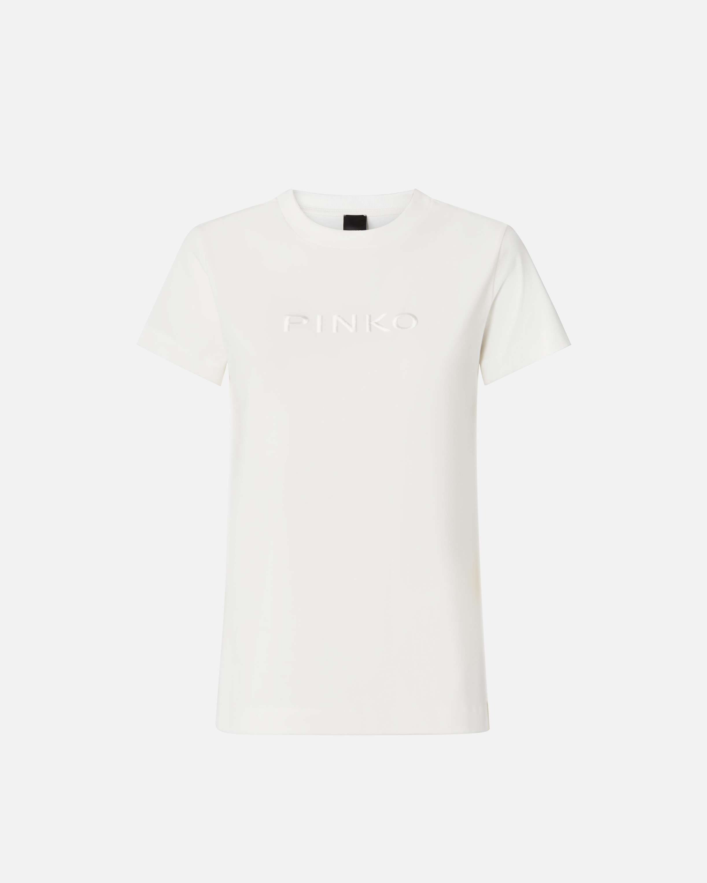 Embroidered Pinko logo T-shirt PINKO White