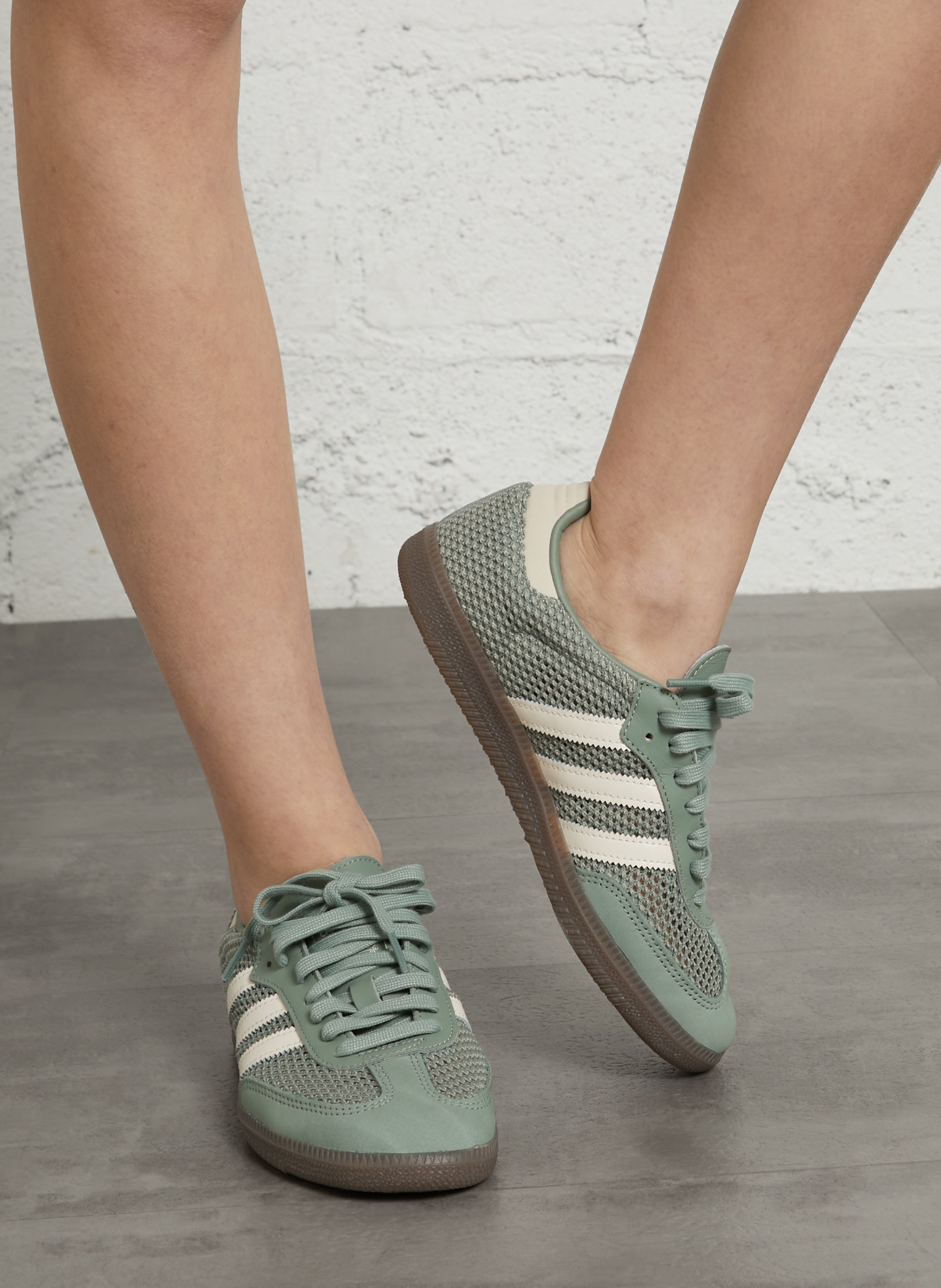 Low-Top-Sneakers aus Netzstoff ADIDAS Grun