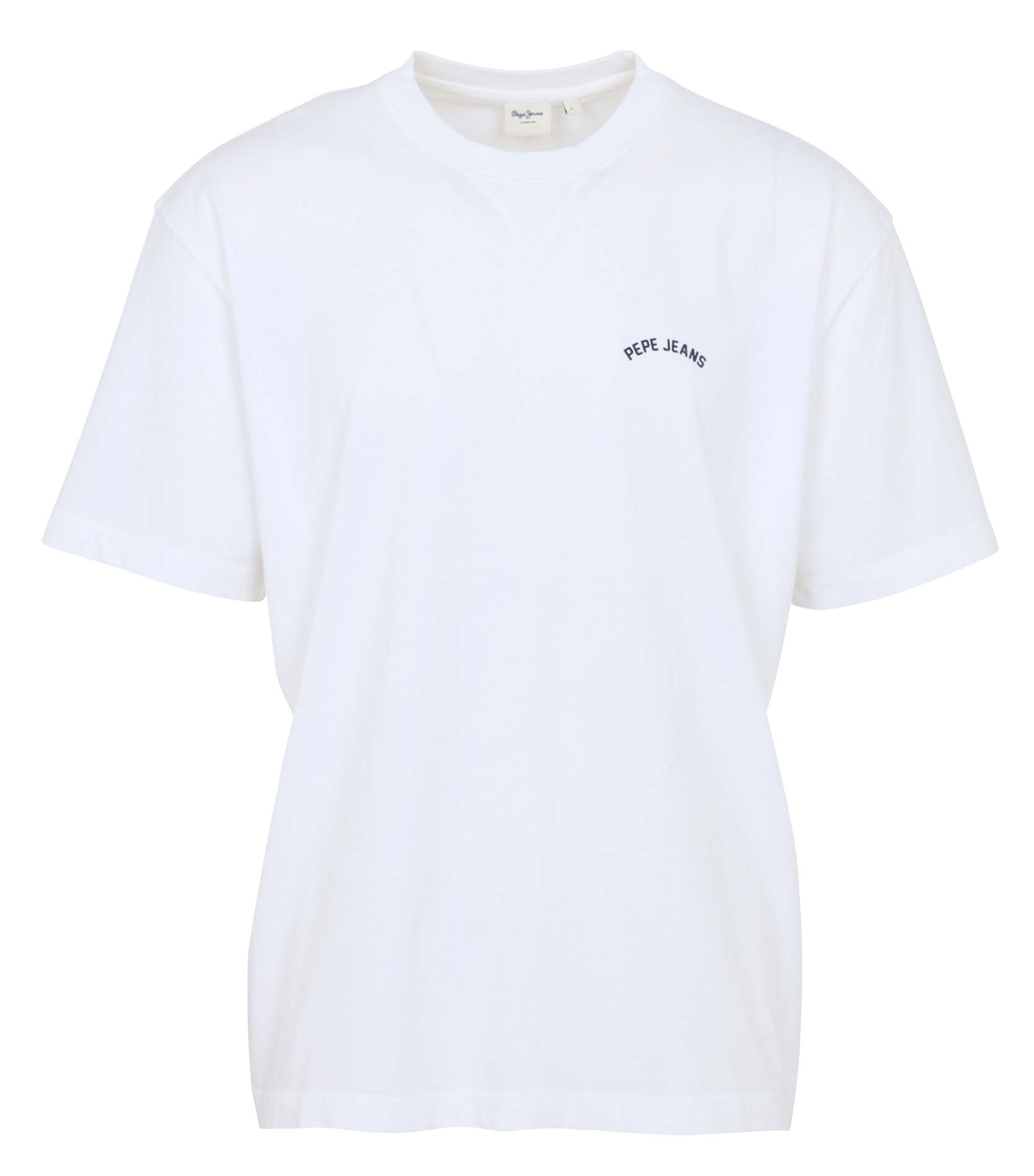 T-shirt droit en coton  PEPE JEANS Blanc