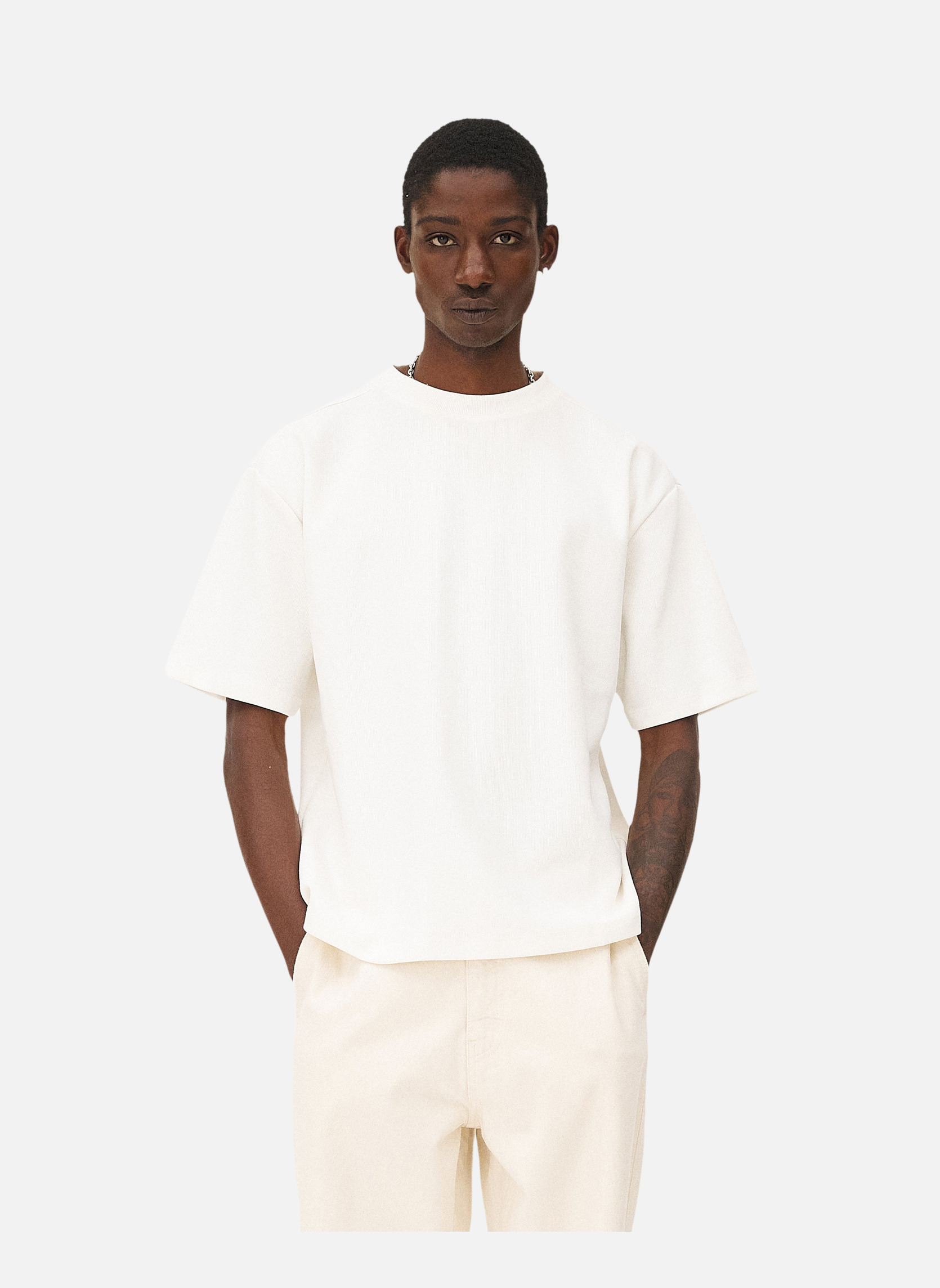 Oversized tangerine t-shirt Noyoco Red