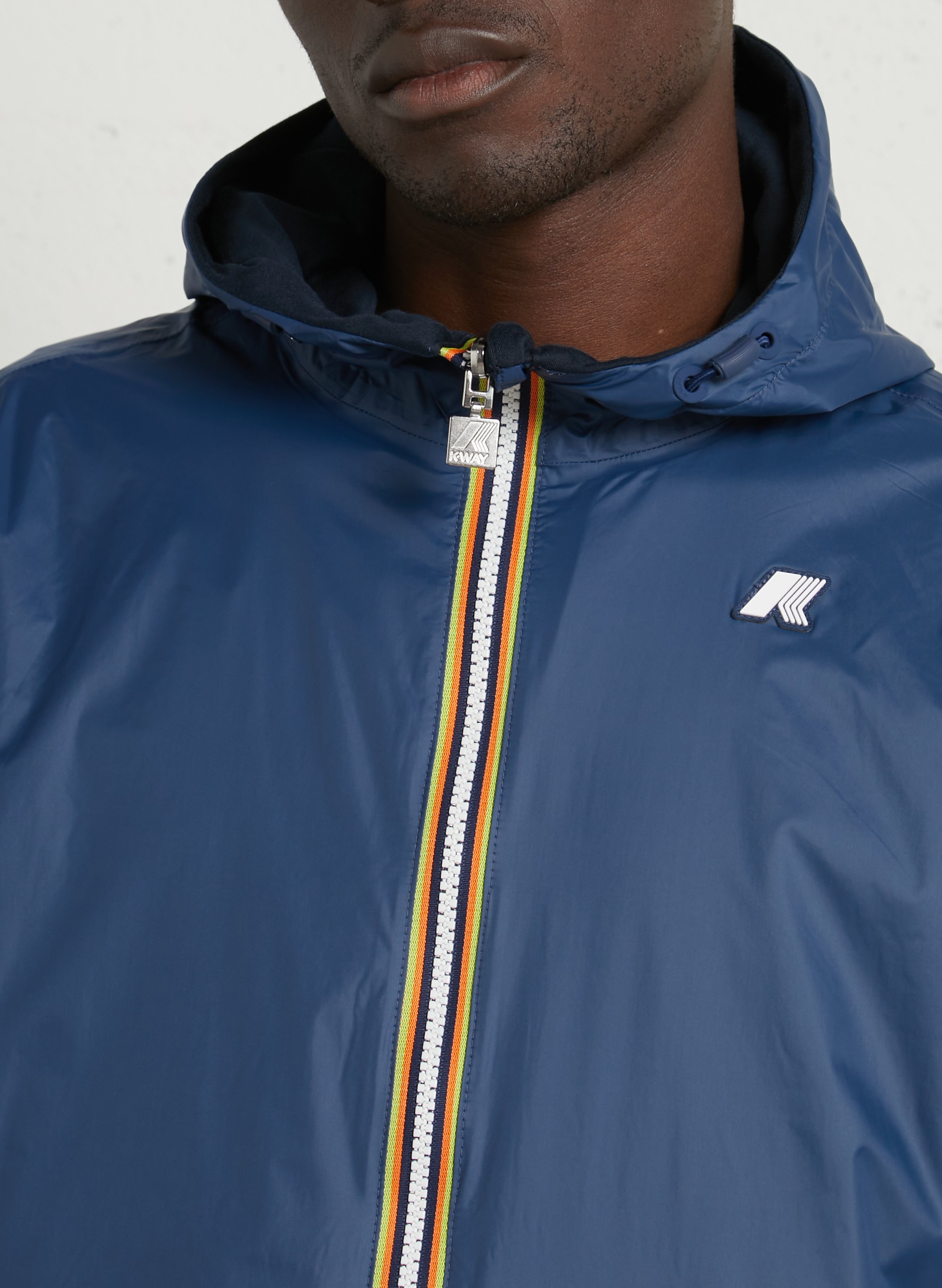 Sweat zippé en coton K-WAY Bleu