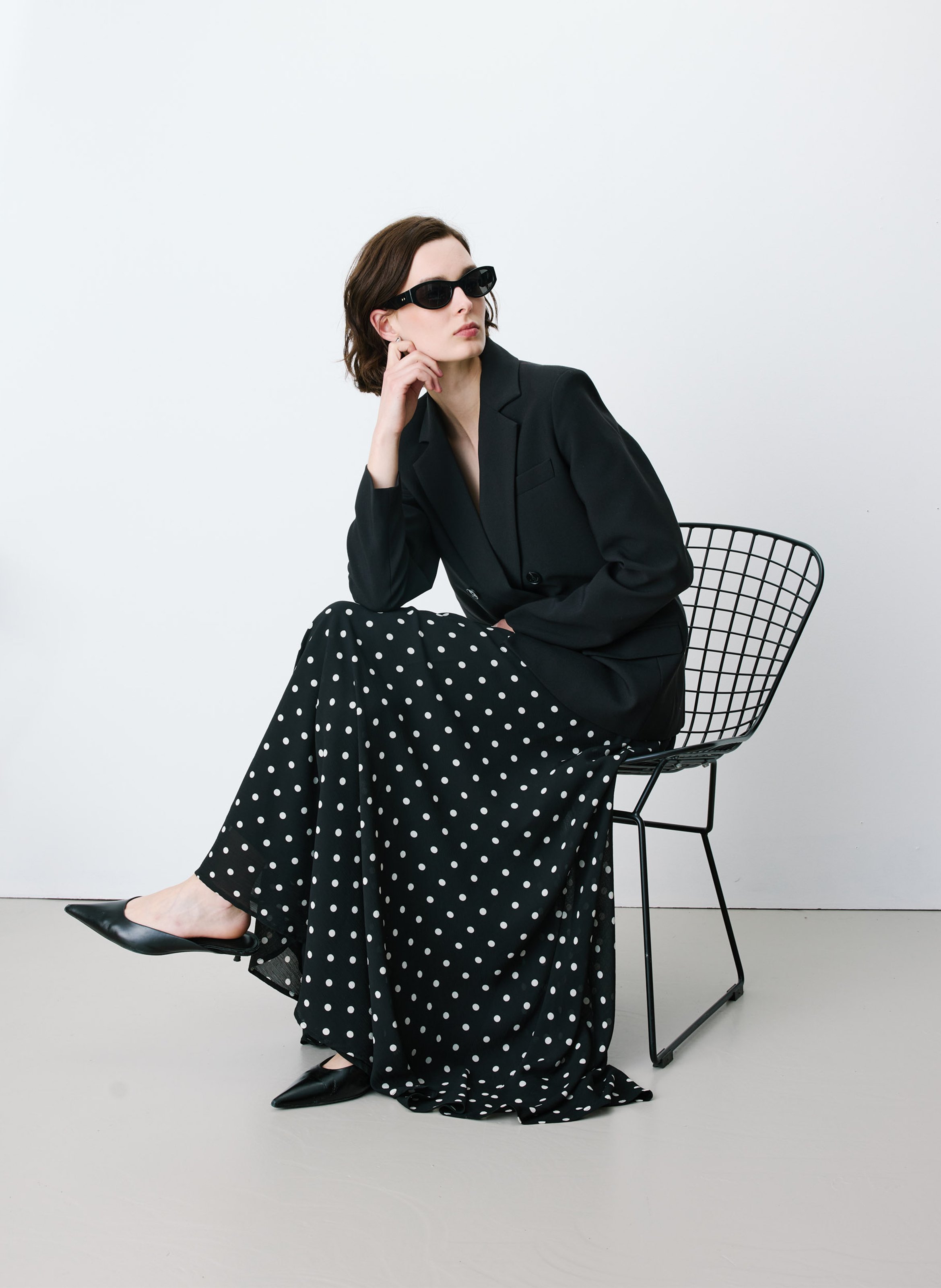 Straight suit jacket GRACE ET MILA Black