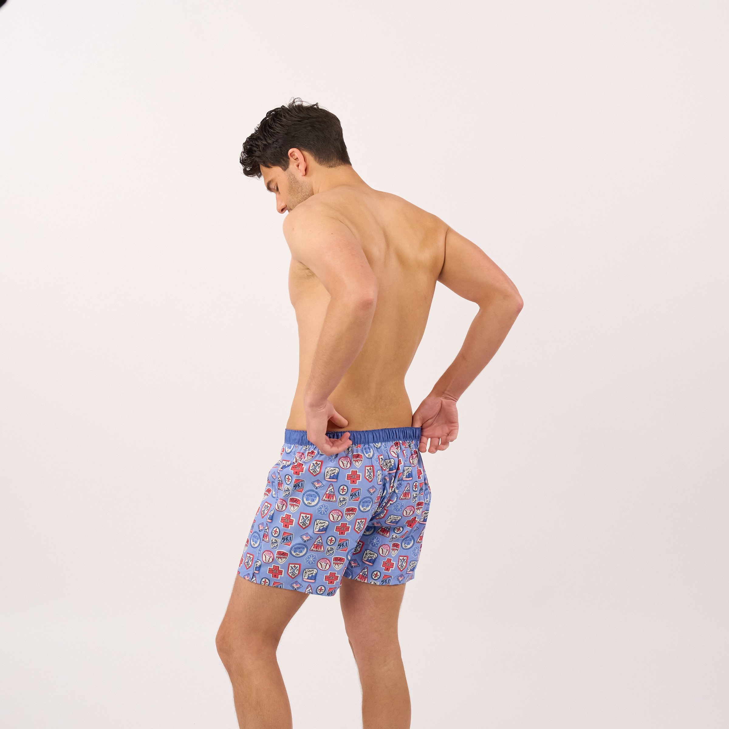 Organic cotton boxer shorts BILLYBELT Blue