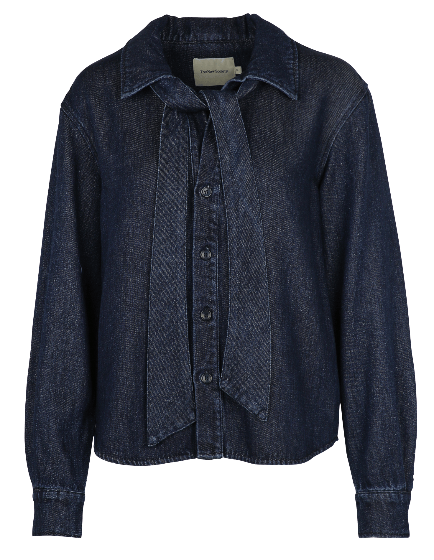 Chemise oversize col classique THE NEW SOCIETY Bleu