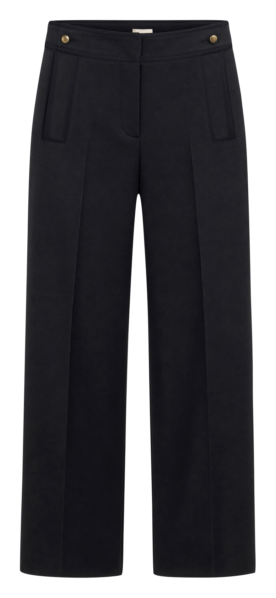 Wijde broek met hoge taille PABLO Zwart
